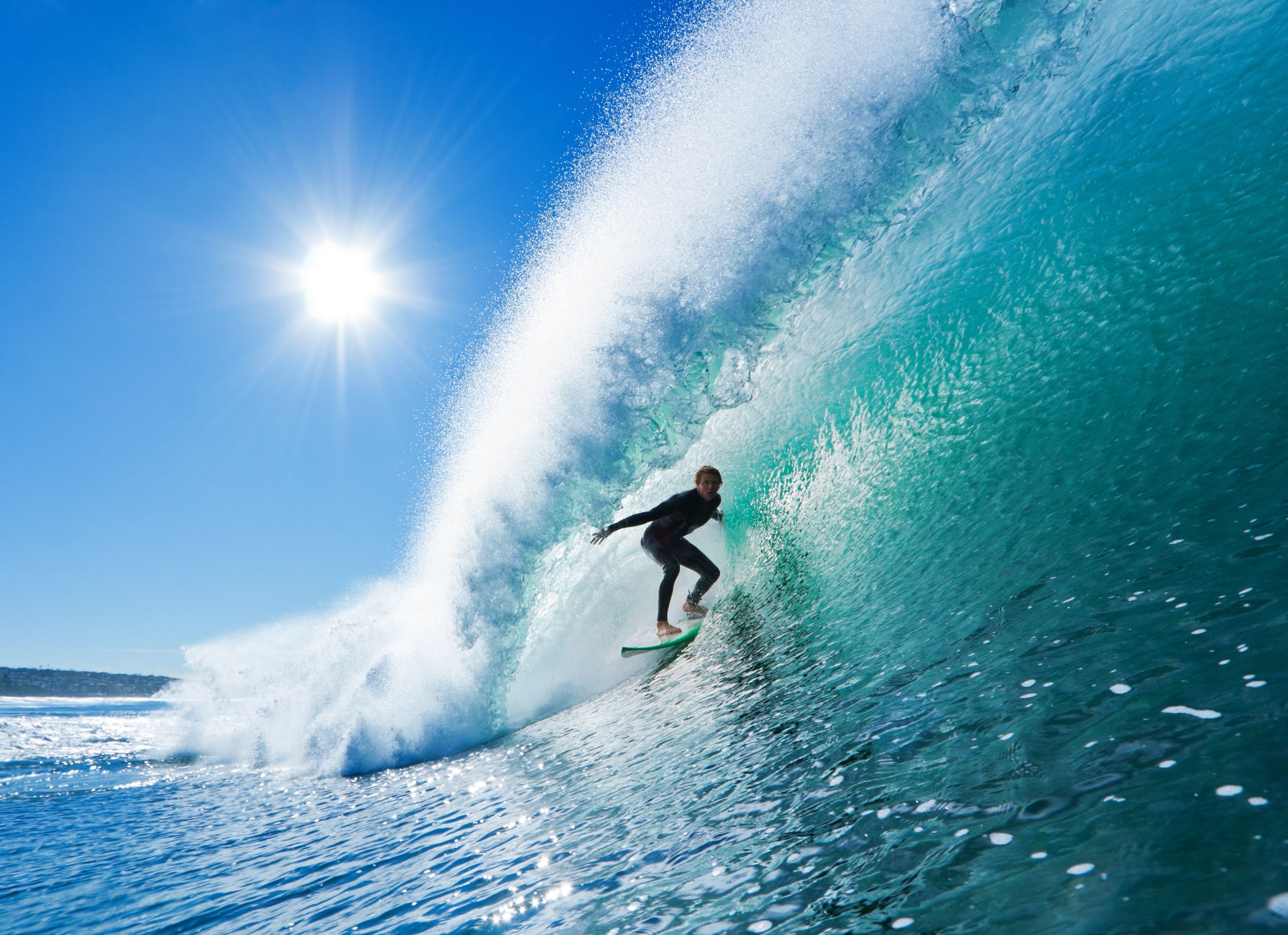 3200x2323 Surfer On Ocean Wave Wall Mural