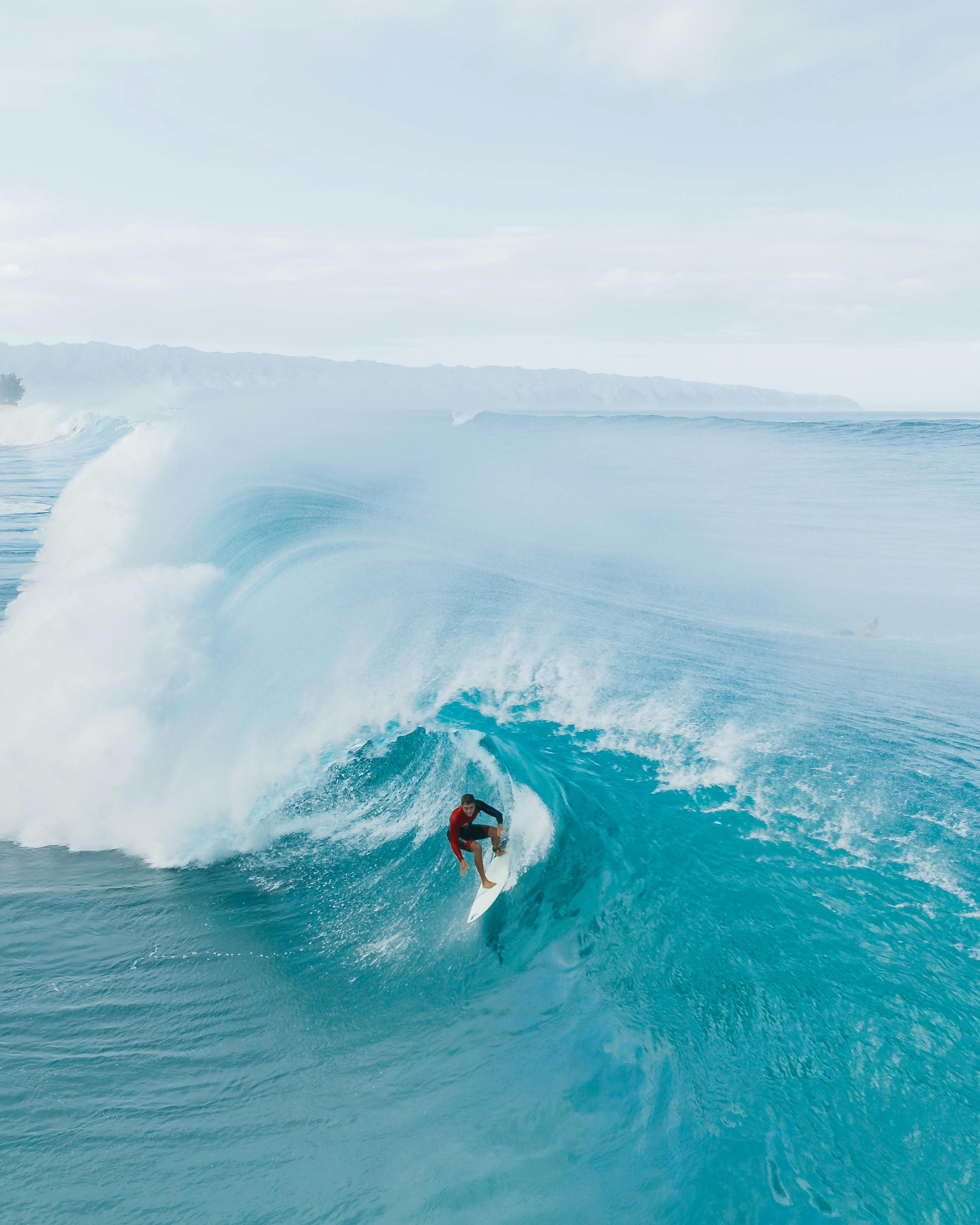 6554x8192 Person Surfing on Sea Waves · Free