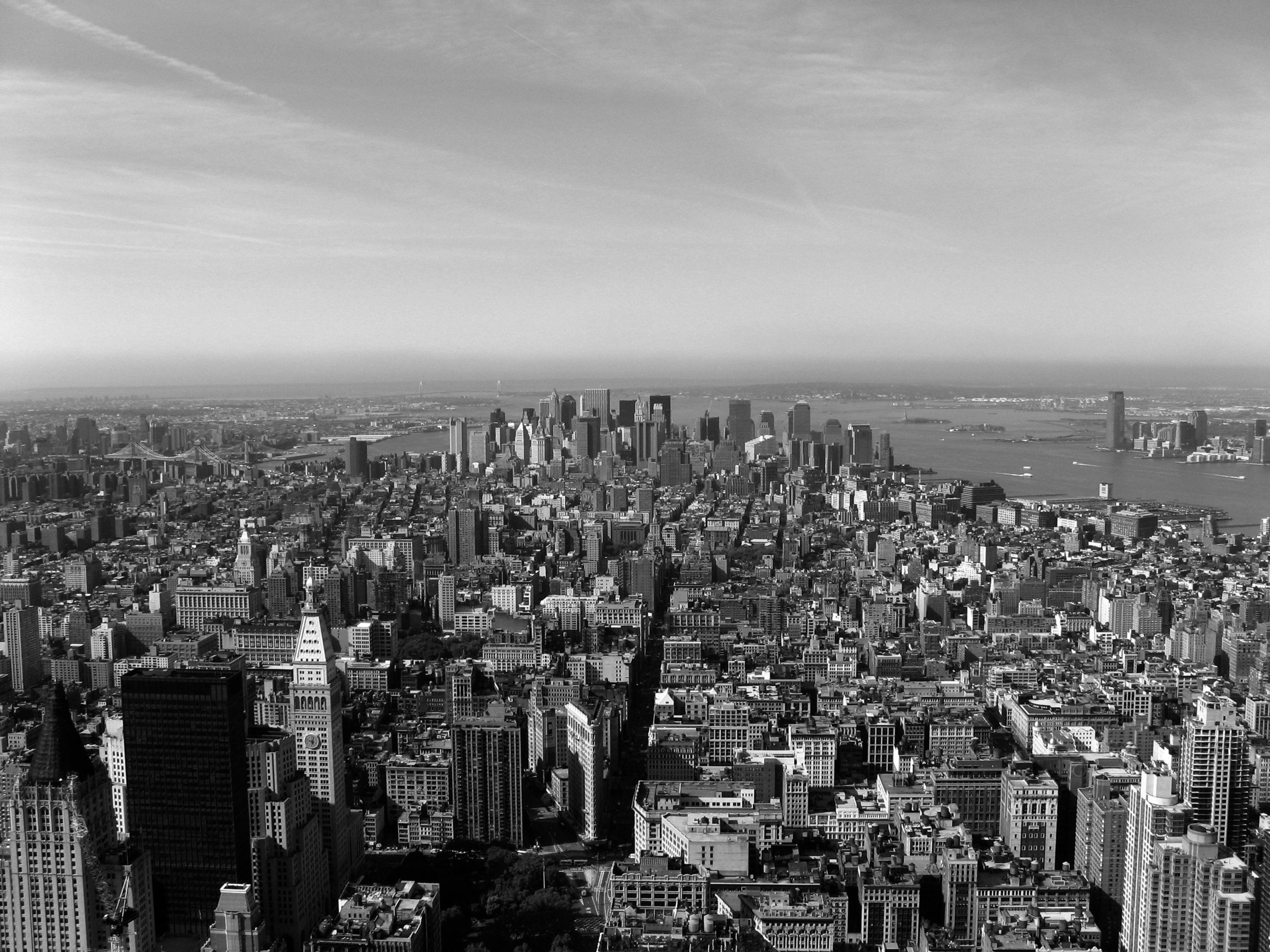 3200x2400 Black And White New York City Skyline Wall Mural