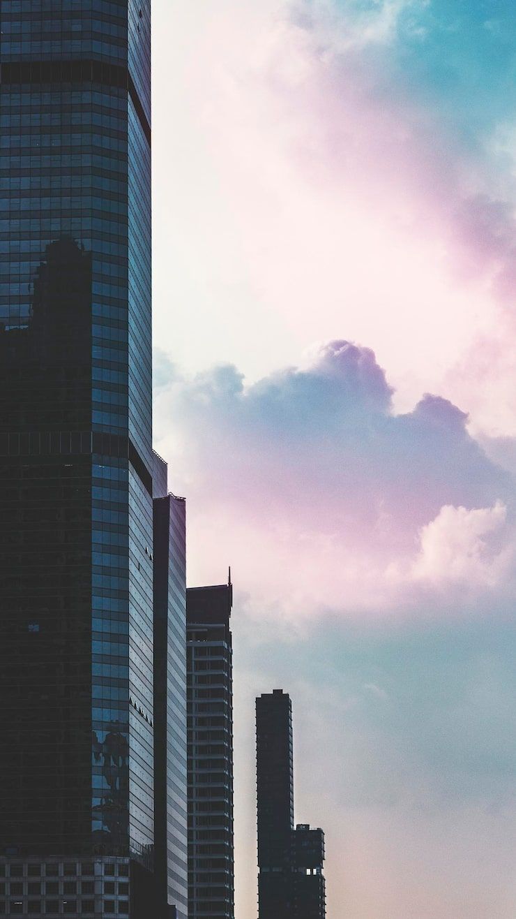 740x1316 Aesthetic city skyline wallpaper Image