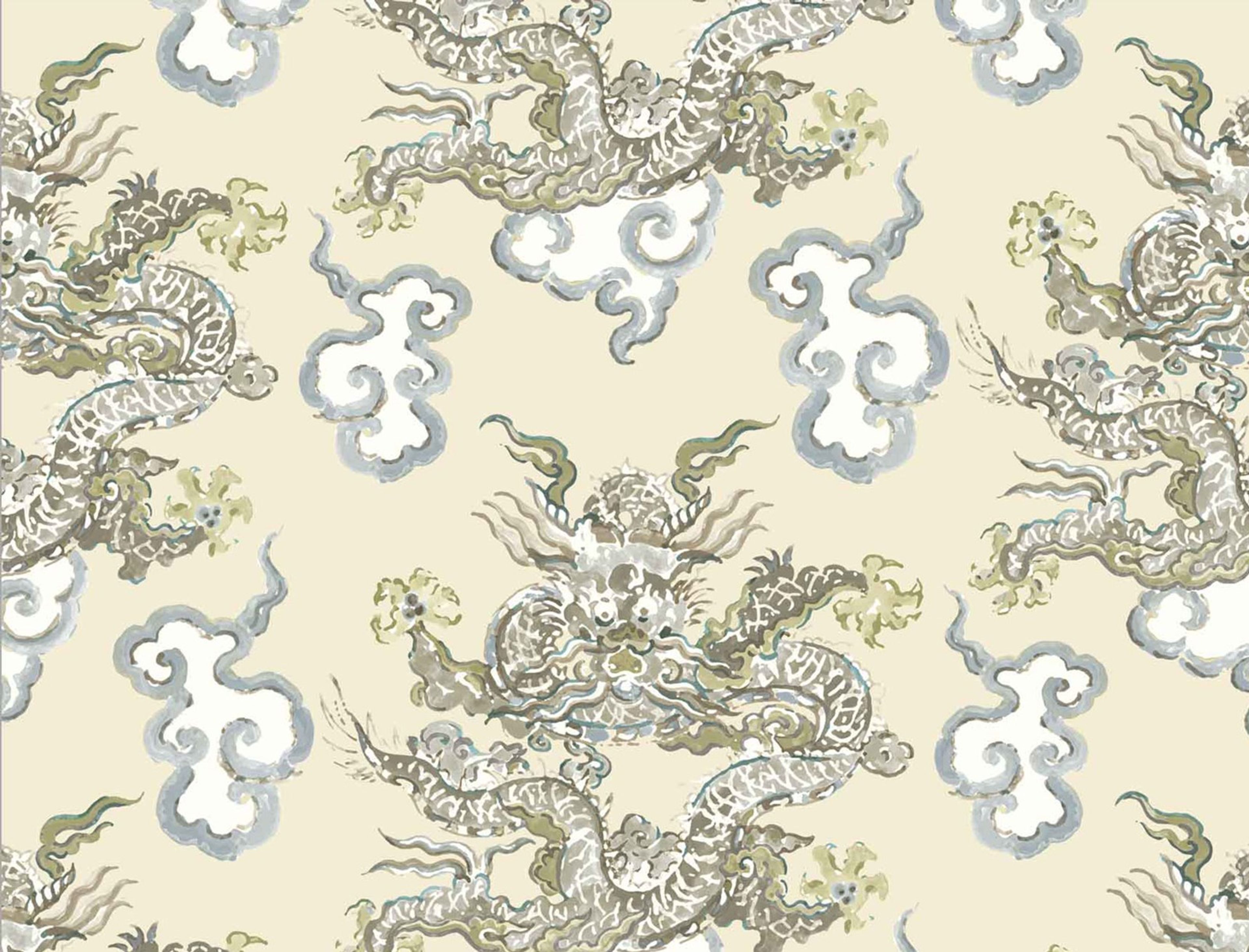 3840x2928 DRAGON DANCE WALLPAPER. Jim Thompson Fabric