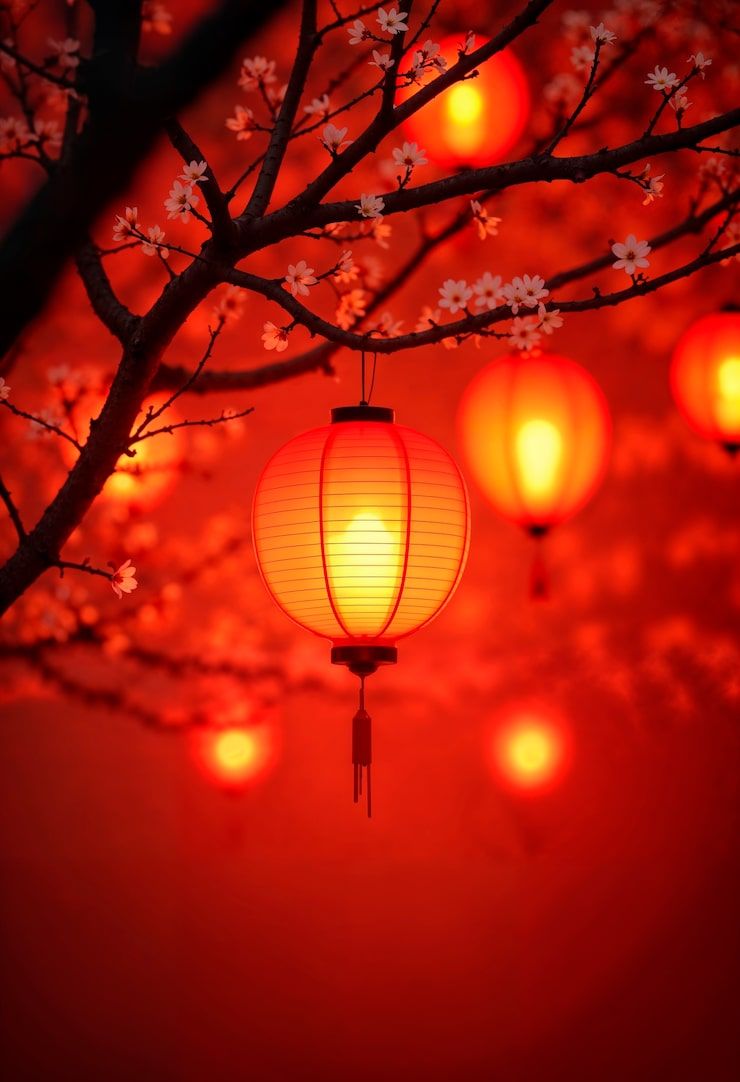 740x1082 Japanese paper lantern Image