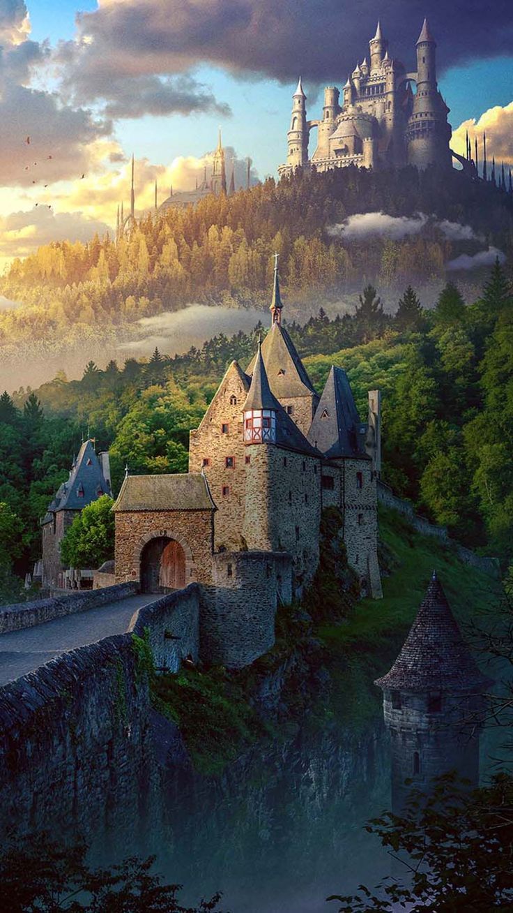 736x1308 Fantasy Castle iPhone Wallpaper HD