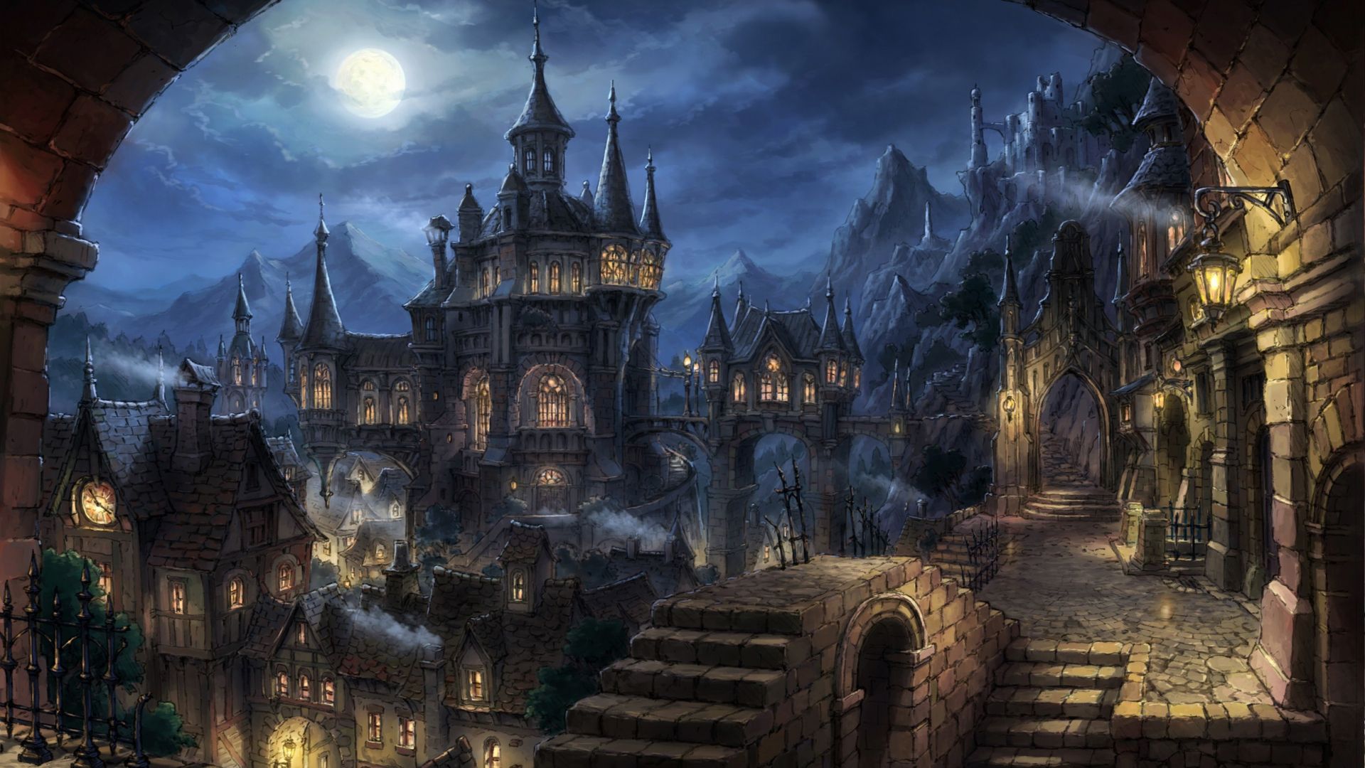 1920x1080 Fantasy Dark Castle [1920x1080]