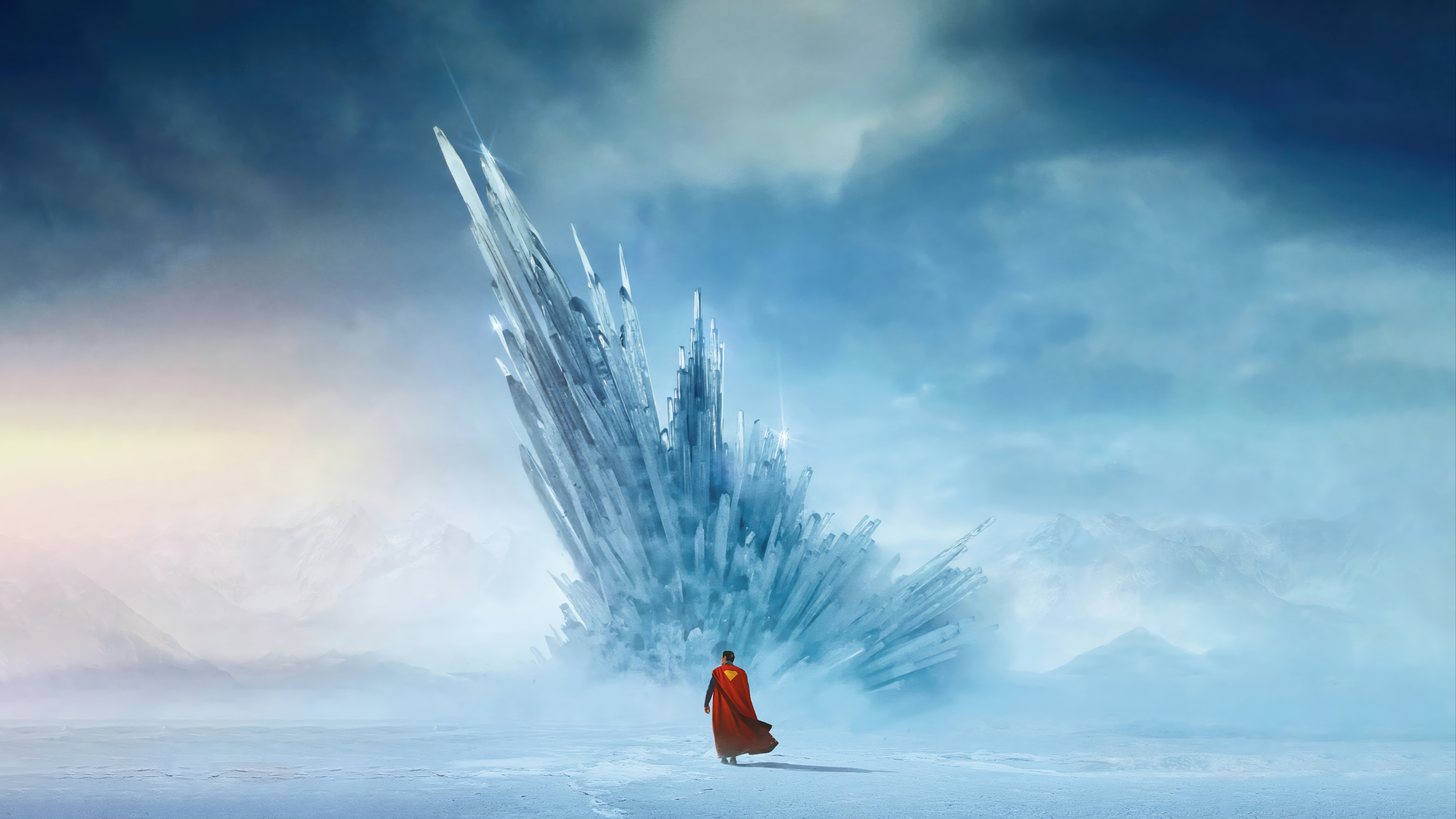 3840x2160 Superman 2025 Fortress of Solitude Wallpaper 4K HD PC
