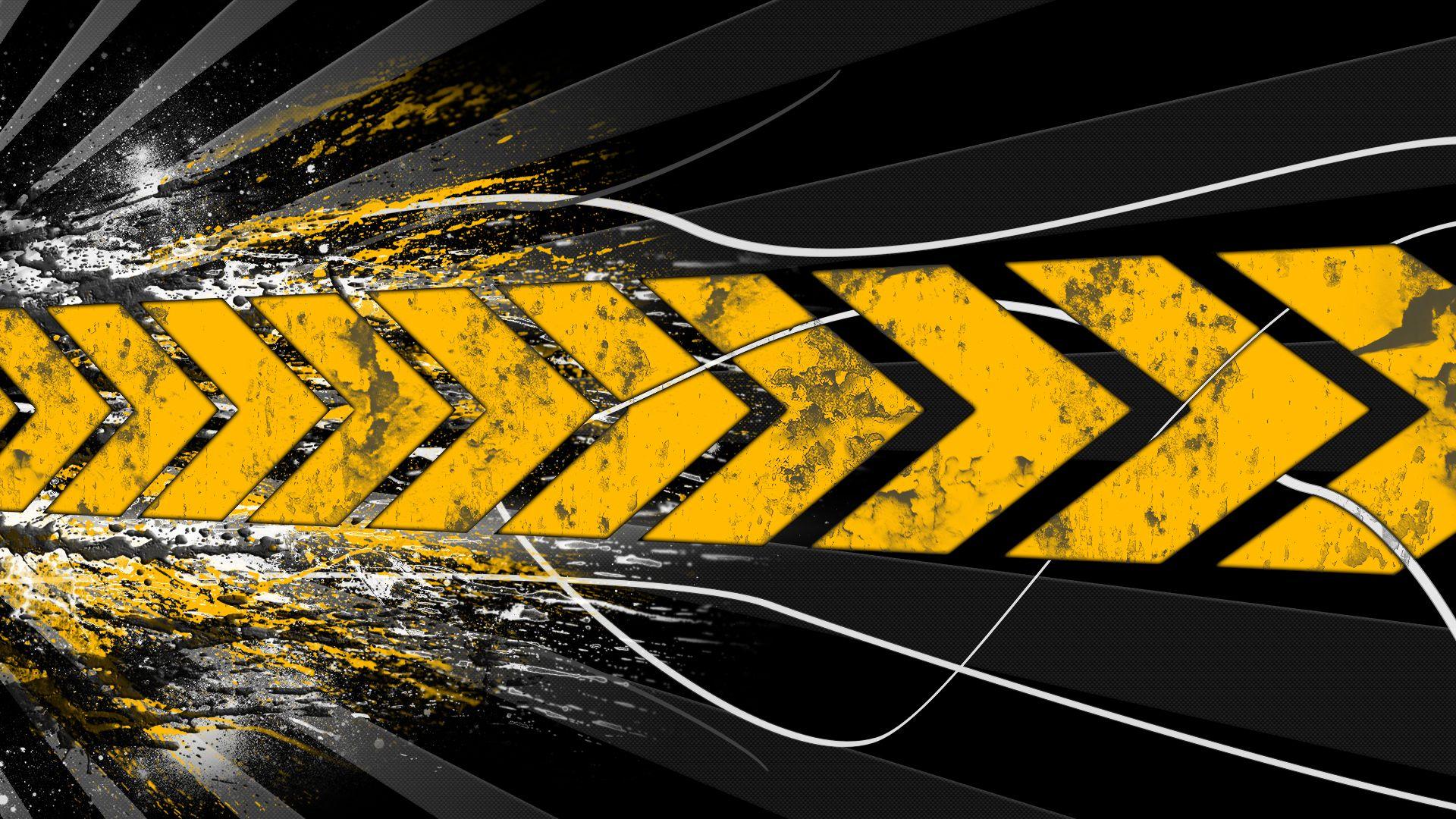 1920x1080 Free download Black And Yellow Abstract HD Black Yellow Art
