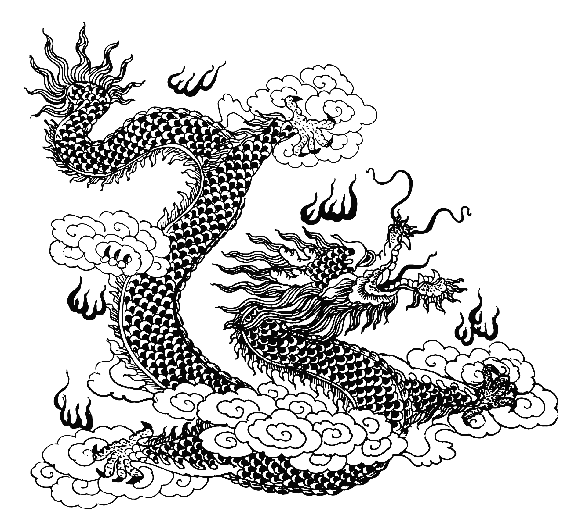1906x1742 Chinese Dragon Image Clip Art Image