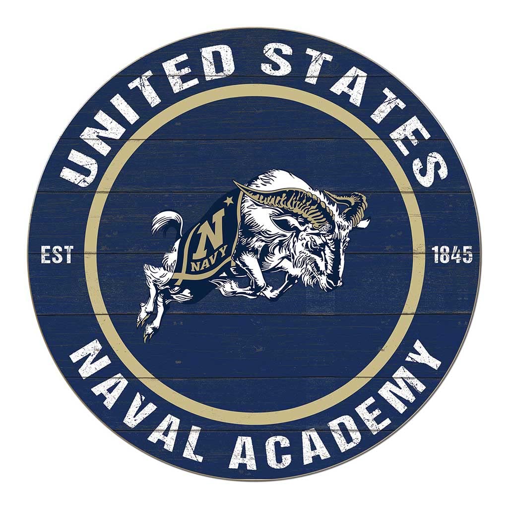 1024x1024 KH Sports Fan Navy Midshipmen Colored Circle Sign, 20x20 Inches, Midshipmen Decor for Dorm Room, Bedroom, Fan Cave, Living Room; Display Your Team Spirit with This Unique Naval Academy Midshipmen Wall