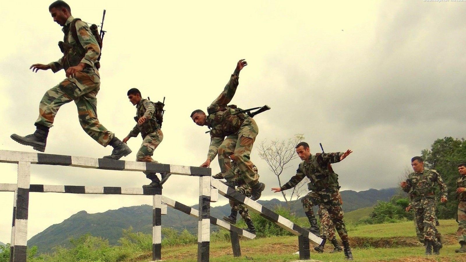 1600x900 Training Of Indian Army HD Indian Army Wallpaper