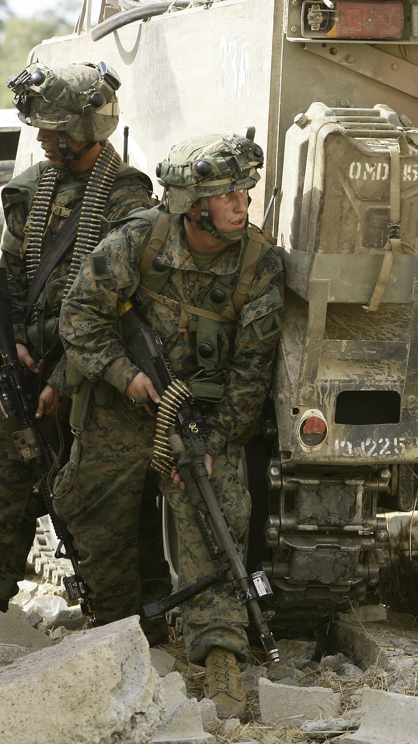 850x1511 U.S. Marine, soldier, training, rifle, vehicle, M marines training HD phone wallpaper