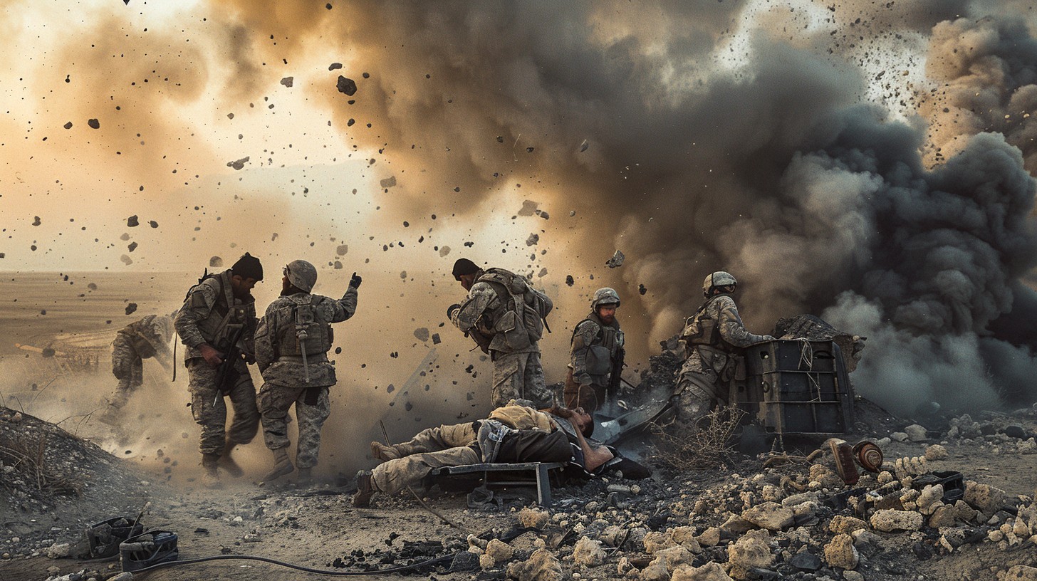 1456x816 Free Intense Military Training Image, Training, Soldiers