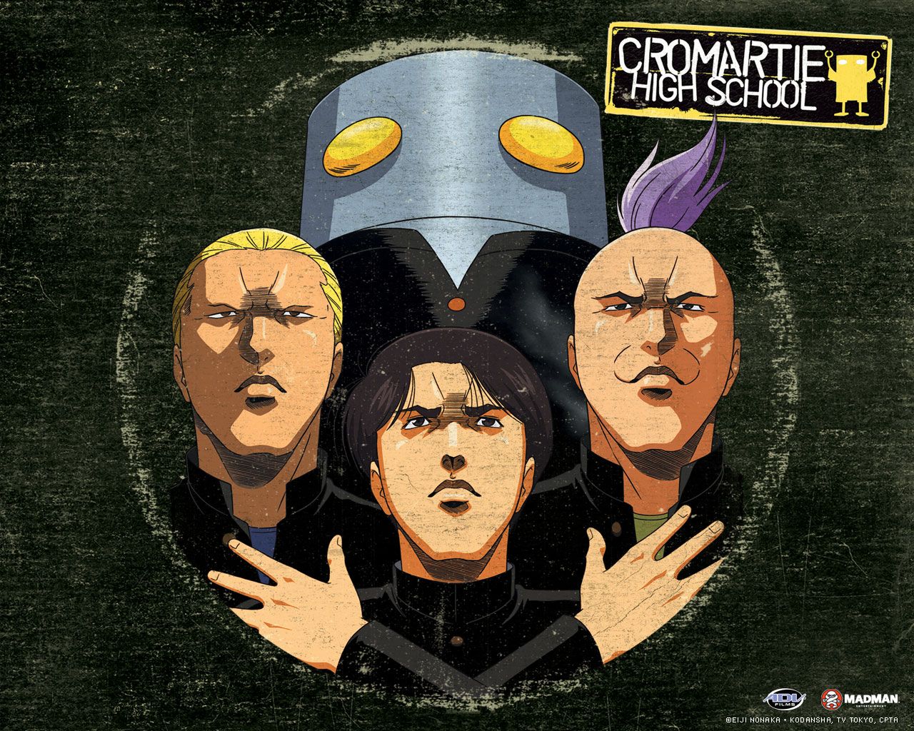 1280x1024 Cromartie High School: Iconic Anime Rebels United