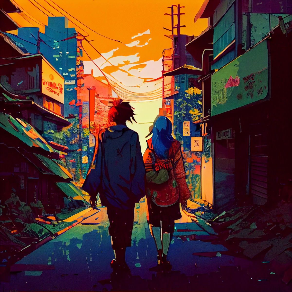 1200x1200 Lofi for Coding in a Strange Place