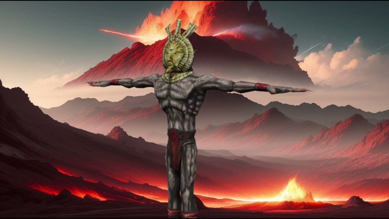 1280x720 Dagoth Ur (AI) Milks a Cliff Racer