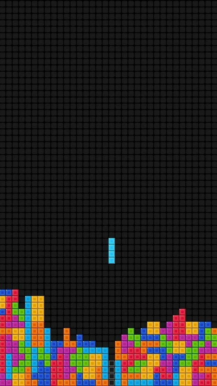 736x1308 HD wallpaper: Tetris game, portrait display, video games, vintage, retro games