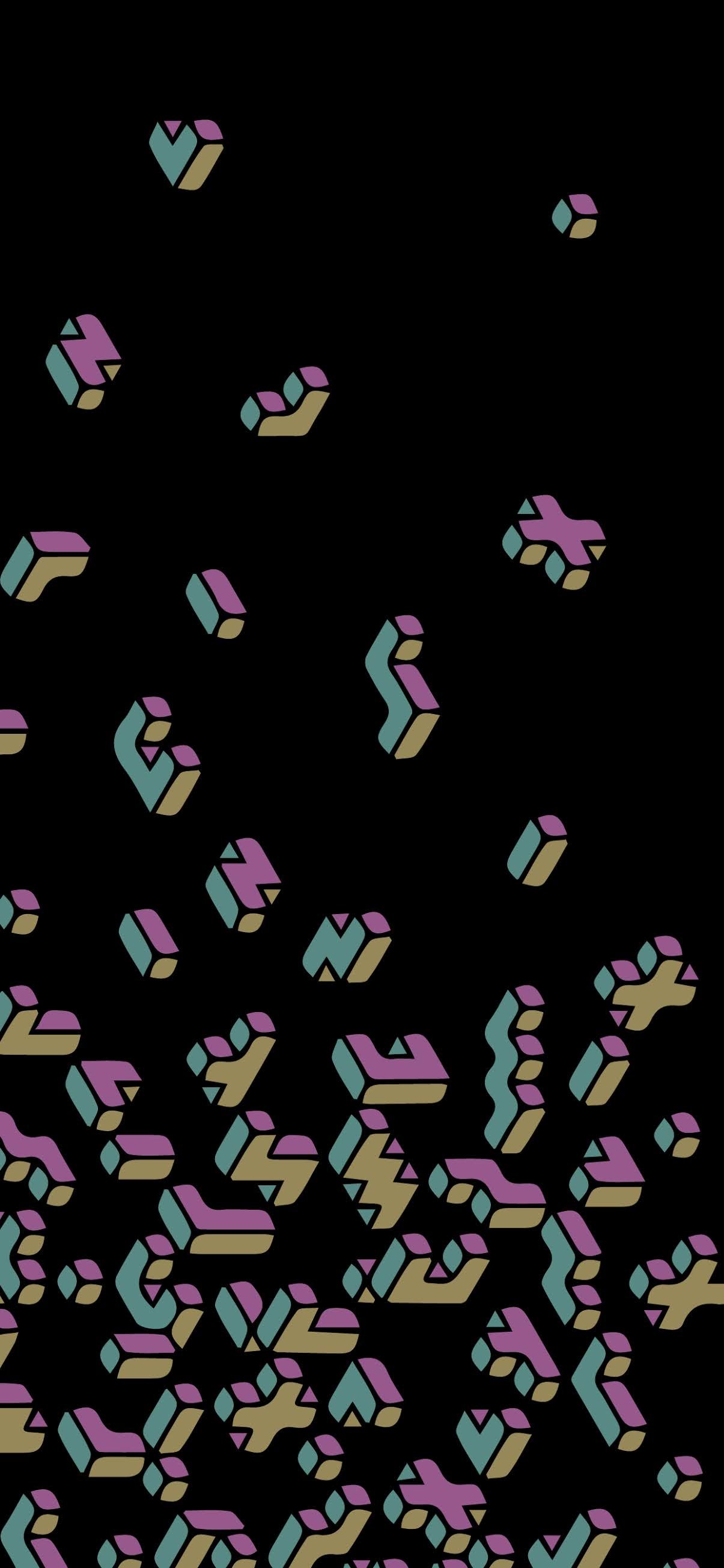 1205x2609 Tetris Style Amoled Wallpaper Collection