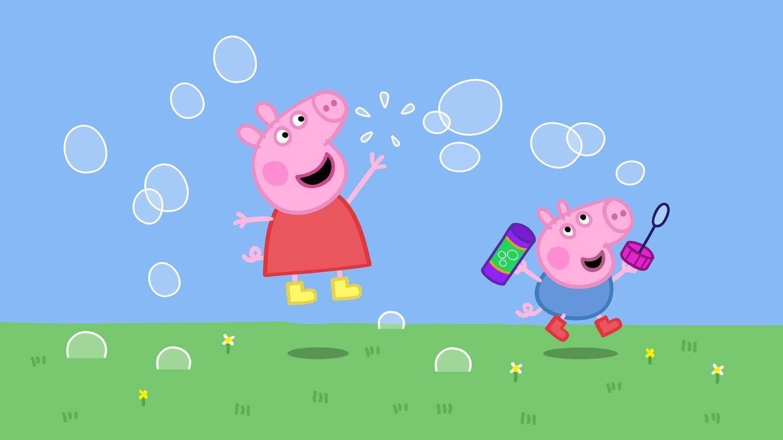 1600x900 Download George And Peppa Pig Tablet Wallpaper
