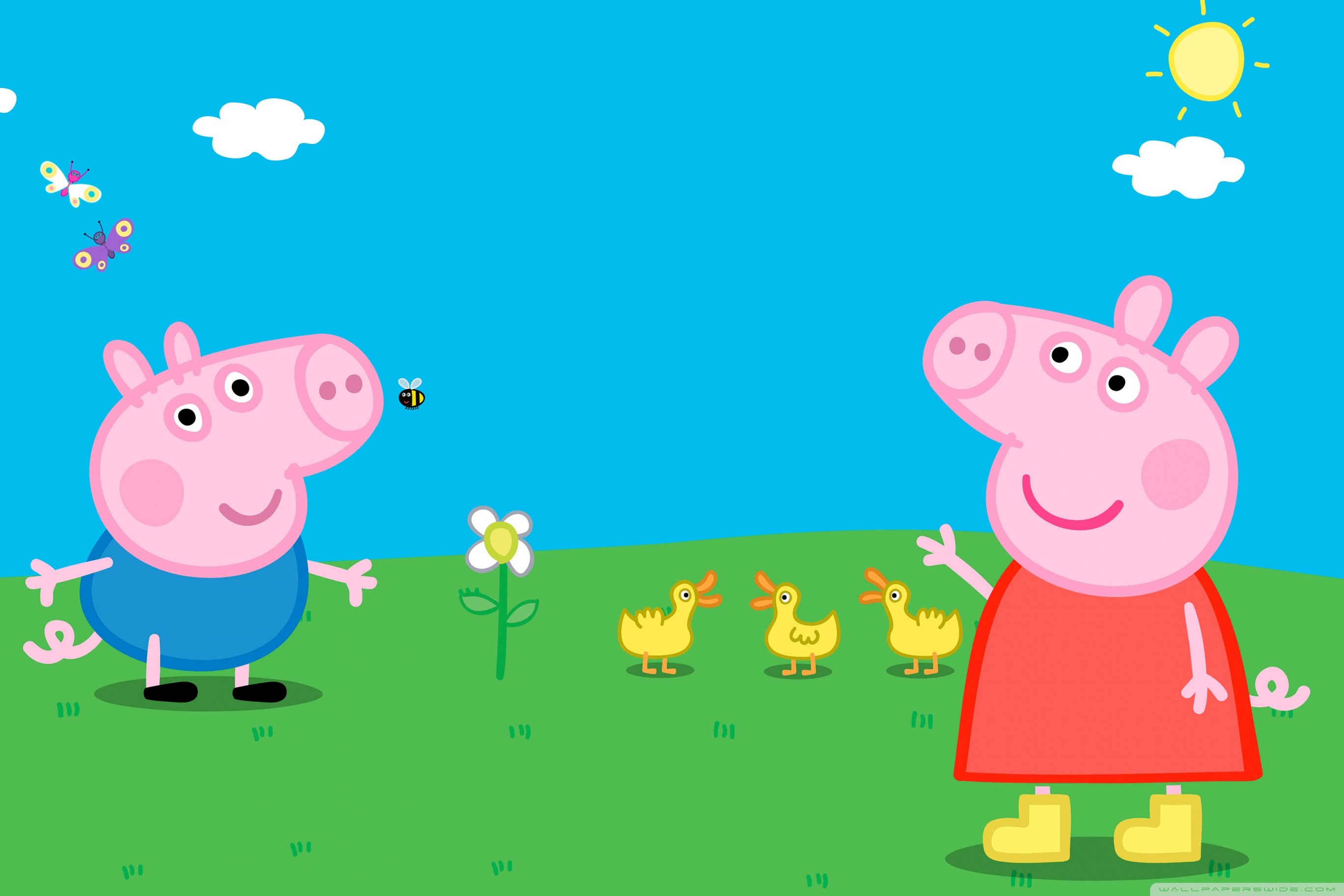 2736x1824 George Pig and Peppa Pig 4K UHD Wallpaper for UltraHD Desktop and TV : Widescreen and UltraWide Display : Smartphone and Tablet Devices