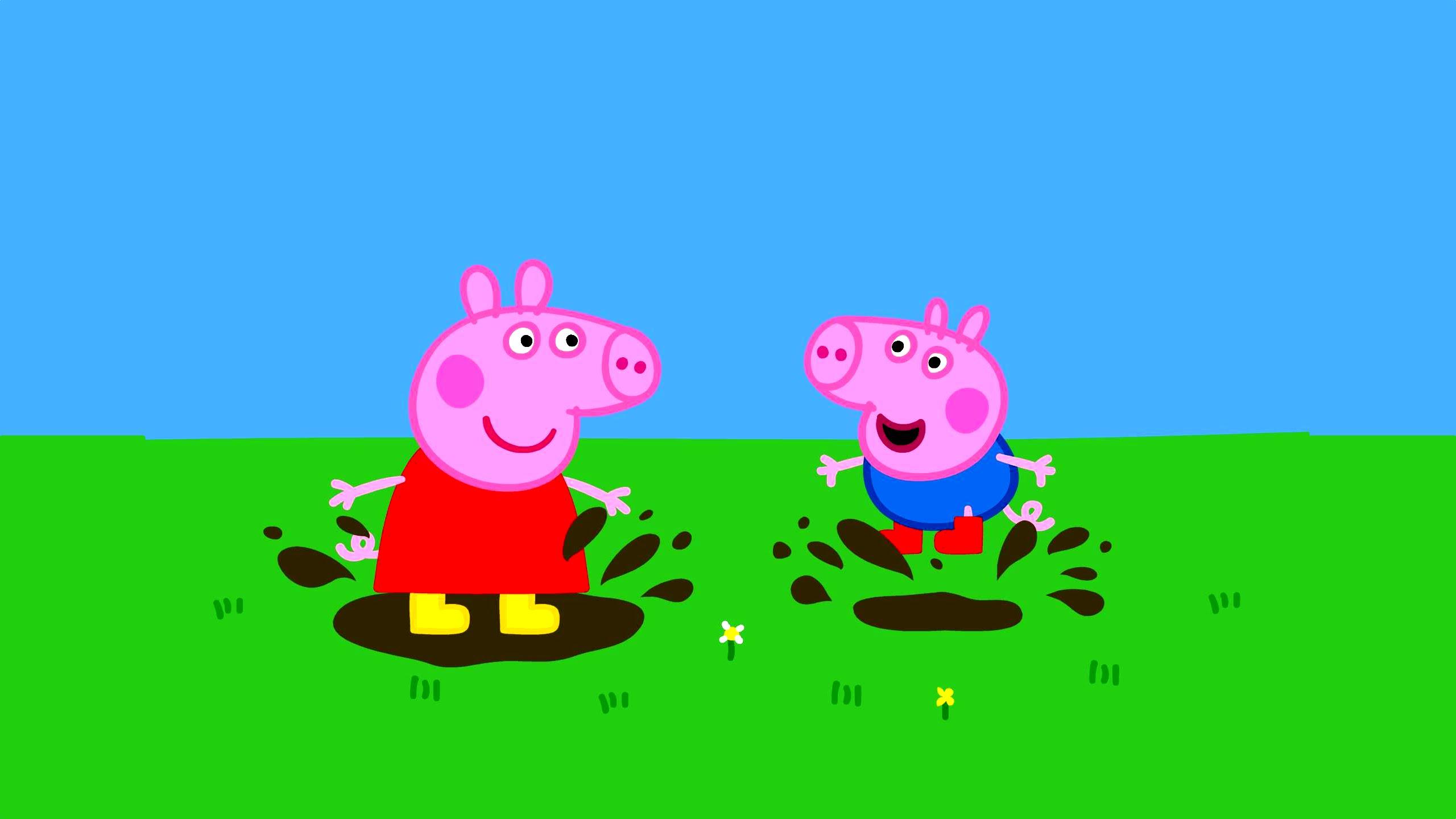2560x1440 George Pig Wallpaper