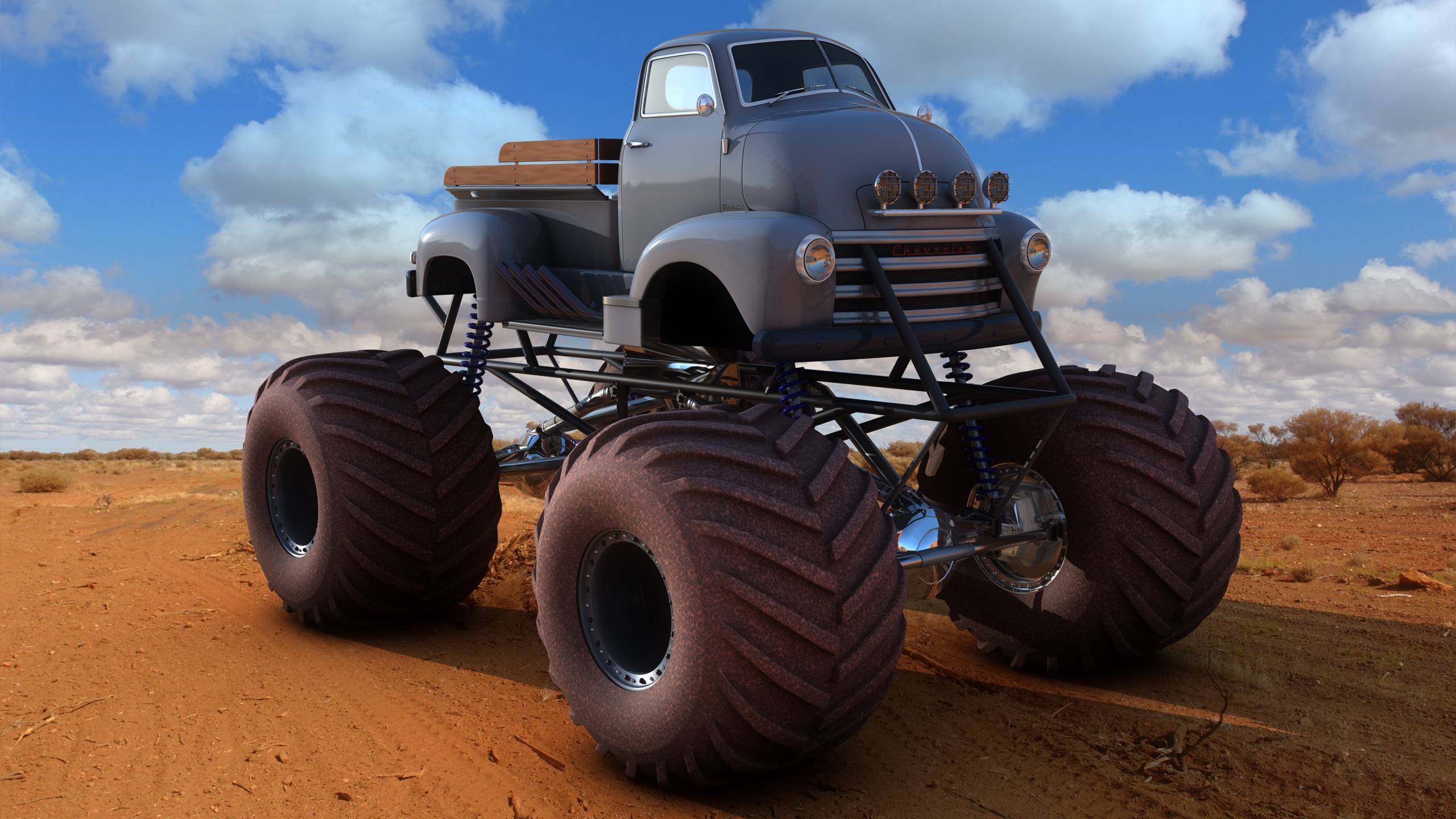 2560x1440 Monster Truck Wallpaper