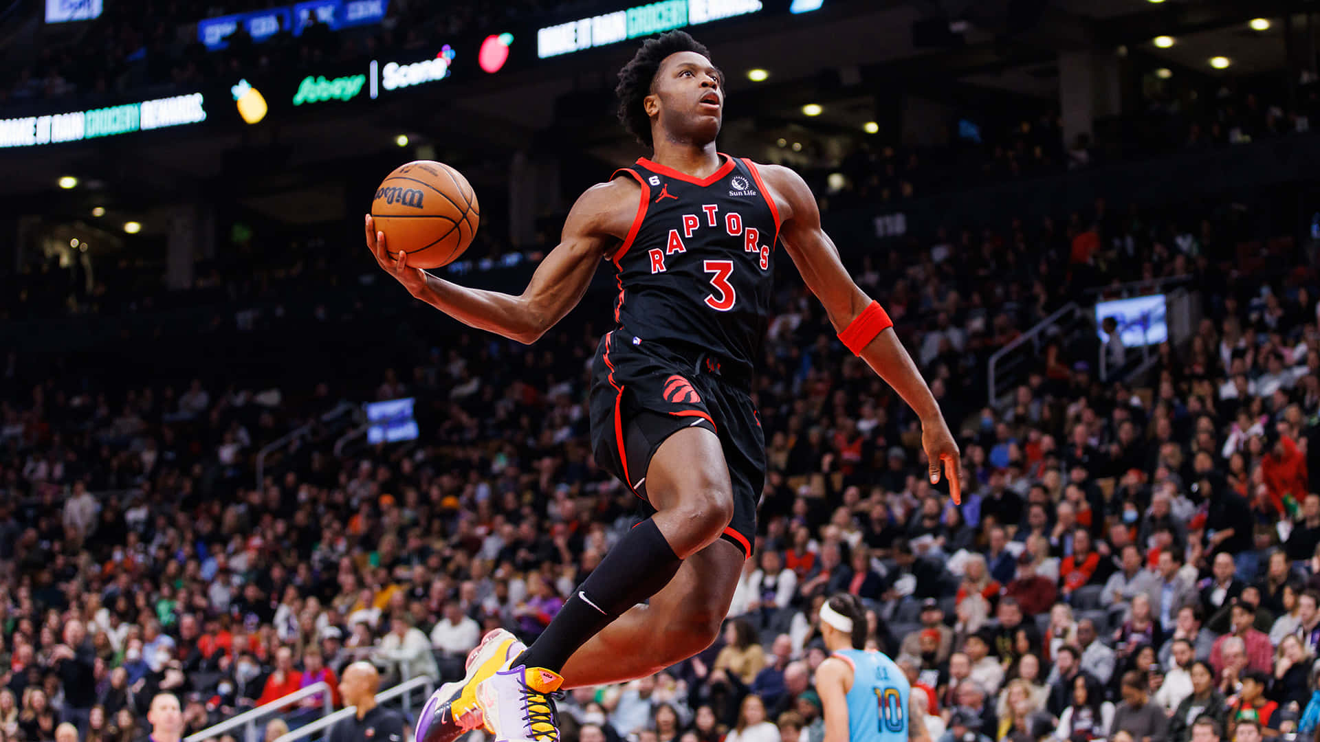 1920x1080 Download OG Anunoby One Handed Slam Dunk Wallpaper