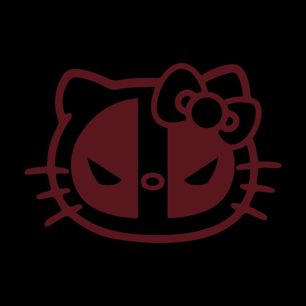 1000x1000 HELLO KITTY DEADPOOL Vinyl Decal Sticker Car Window Laptop Marvel Pool Cat