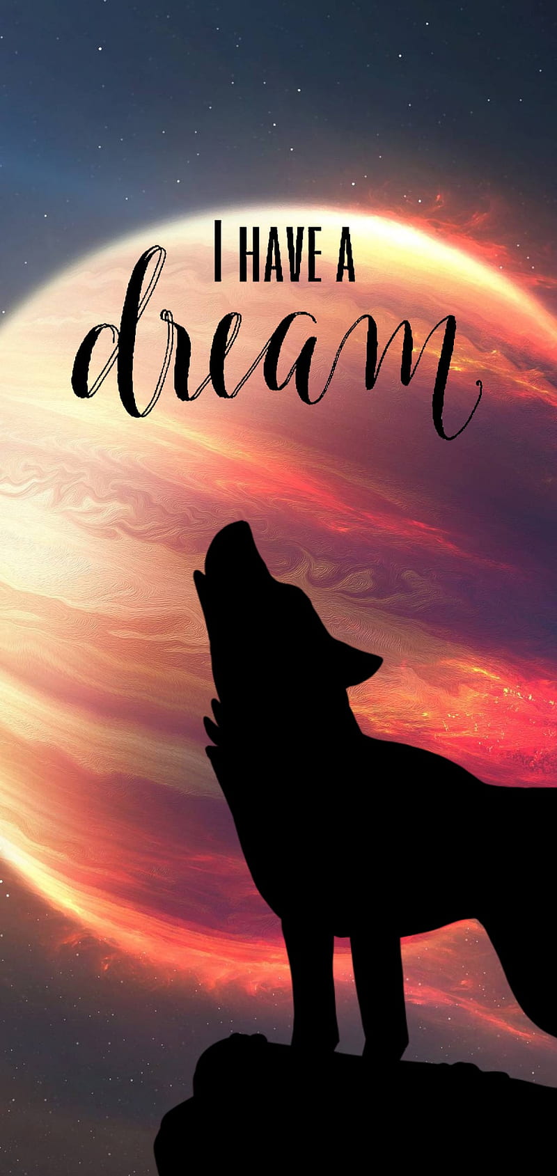 800x1689 Dream wolf, christian, halloween, logic, love, moon, once, quotes, theme, time, HD phone wallpaper