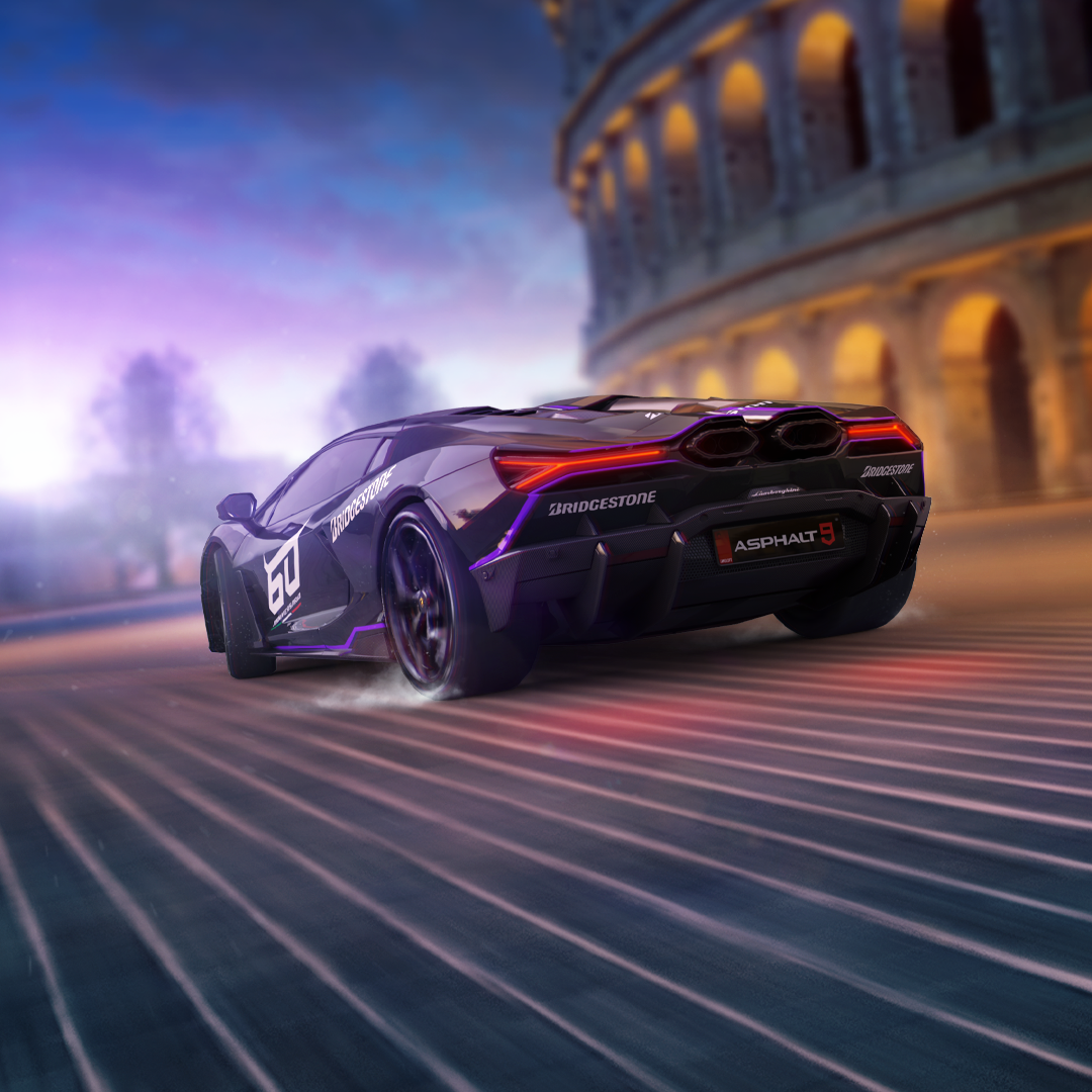 1080x1080 Bridgestone partners Gameloft on Lamborghini Revuelto eSports Challenge