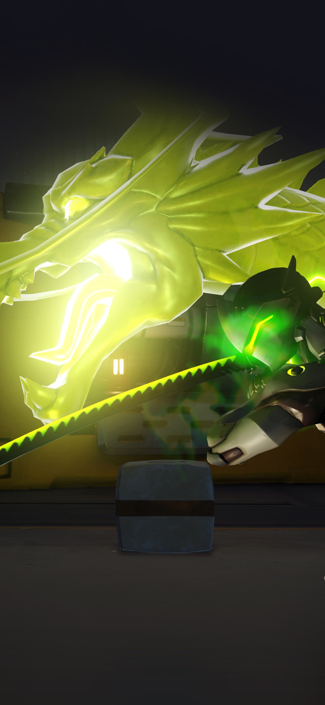 1125x2436 iPhone X wallpaper. genji overwatch dragon anime illustration art