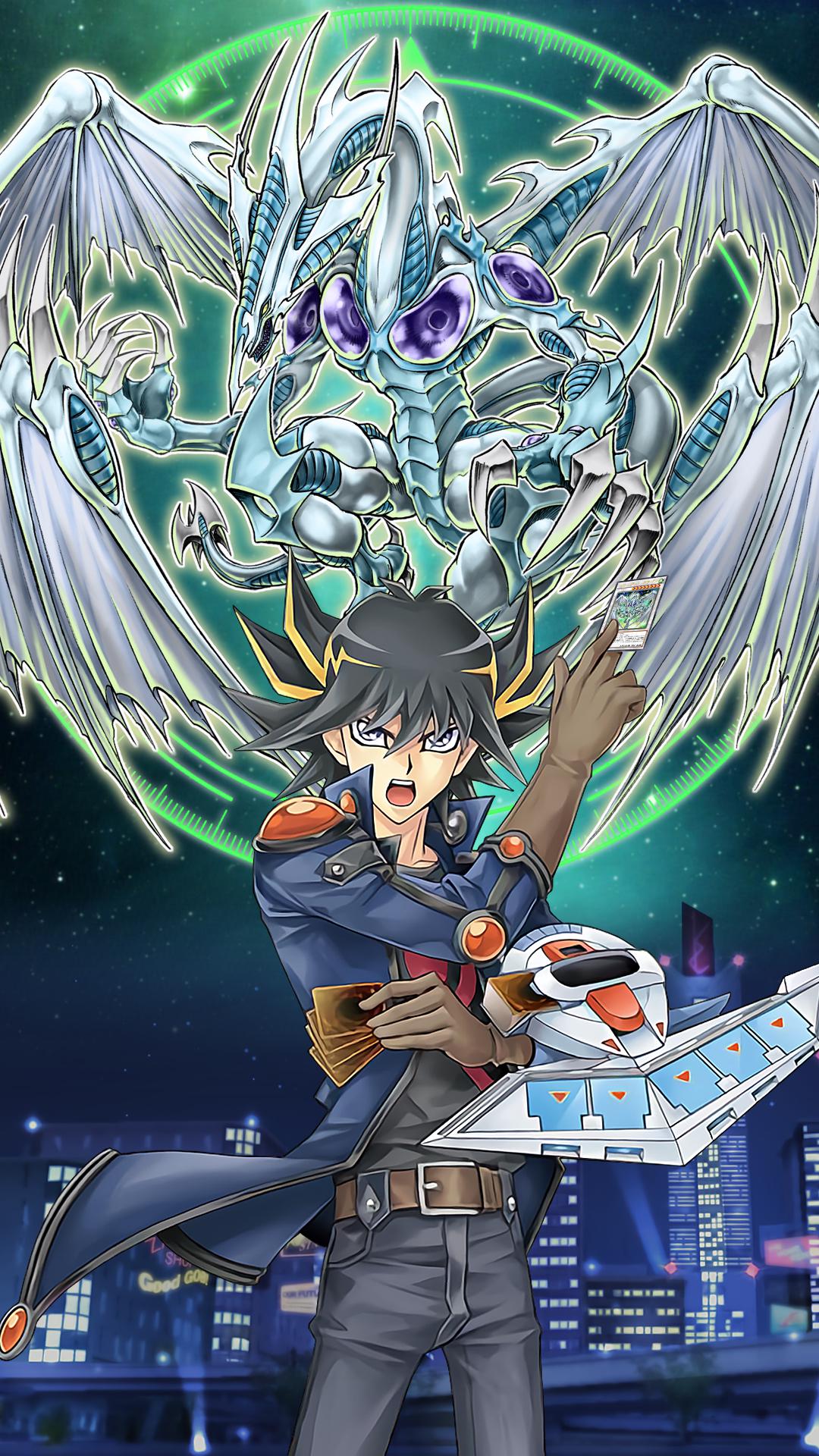 1080x1920 Yusei and Stardust Dragon Phone Wallpaper