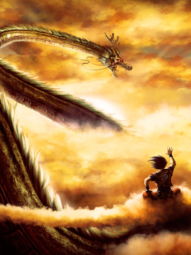 768x1024 Phone wallpaper: Anime, Dragon Ball Z, Goku, Shenron (Dragon Ball), Dragon Ball 1098982