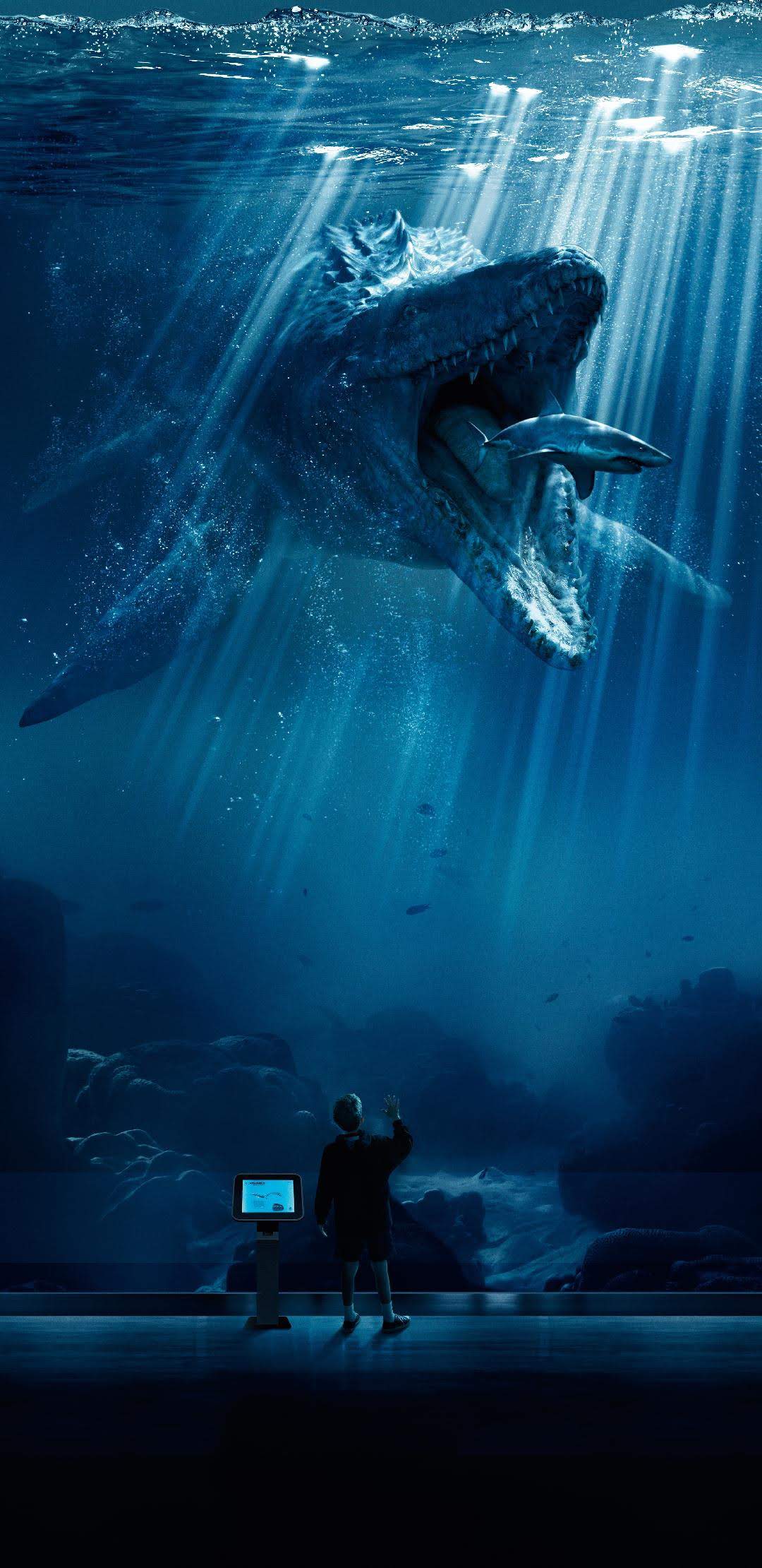 1080x2220 Wallpaper Dinosaur, Jurassic Park, Water, Blue, World, Background Free Image