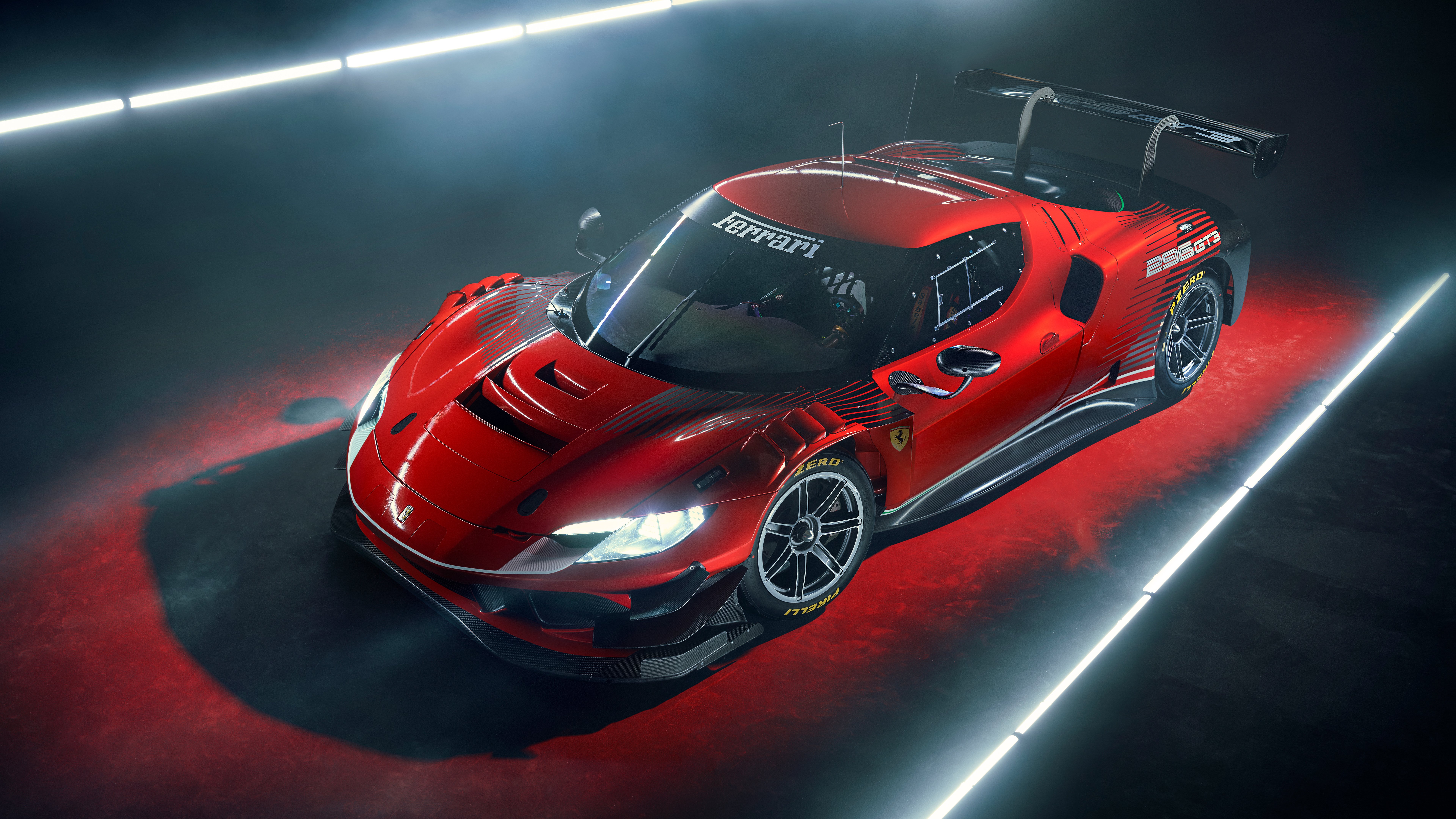7680x4320 Ferrari 296 GT3 Wallpaper