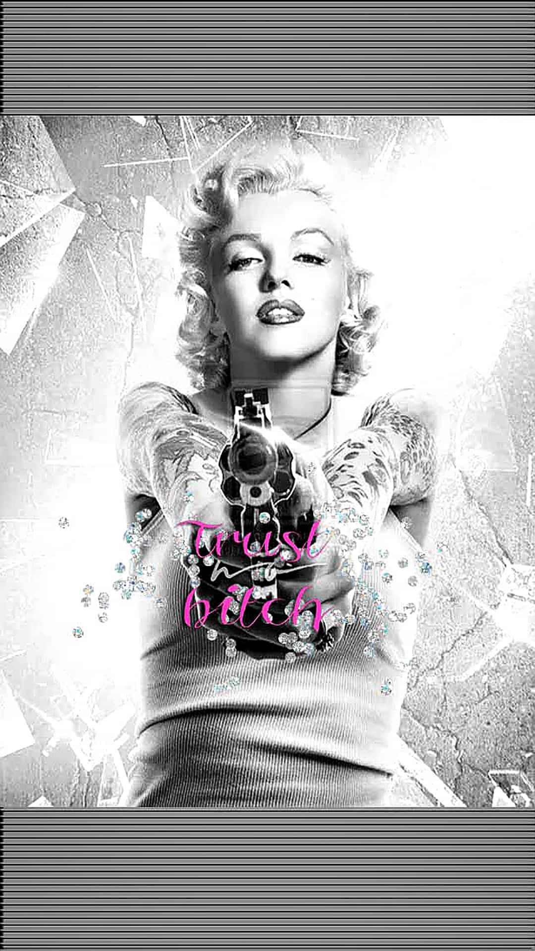 1080x1920 Download An iPhone 11 Pro featuring a beautiful Marilyn Monroe wallpaper Wallpaper