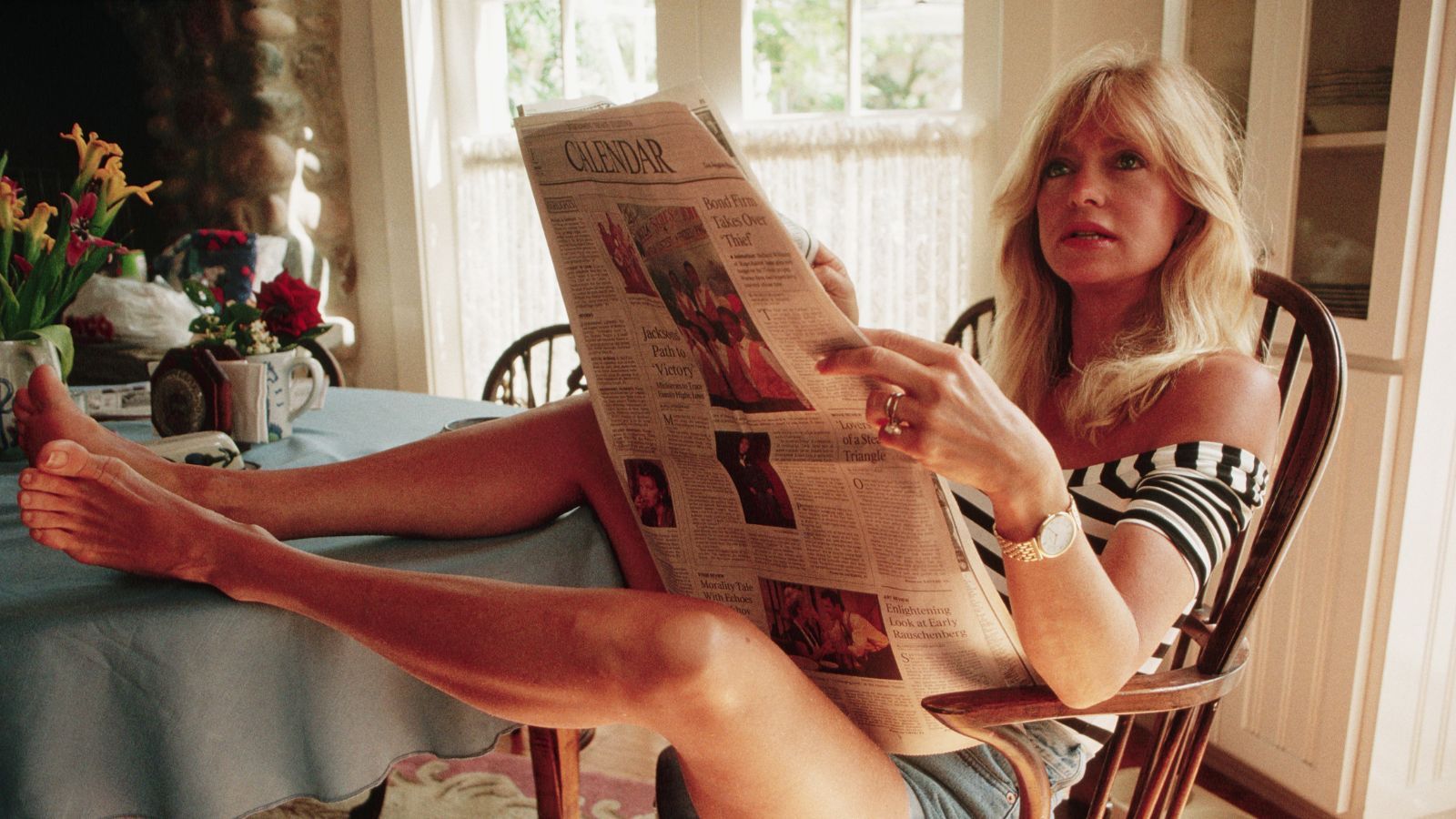 1600x900 Goldie Hawn's vintage chairs upgraded my dining area. Homes and Gardens