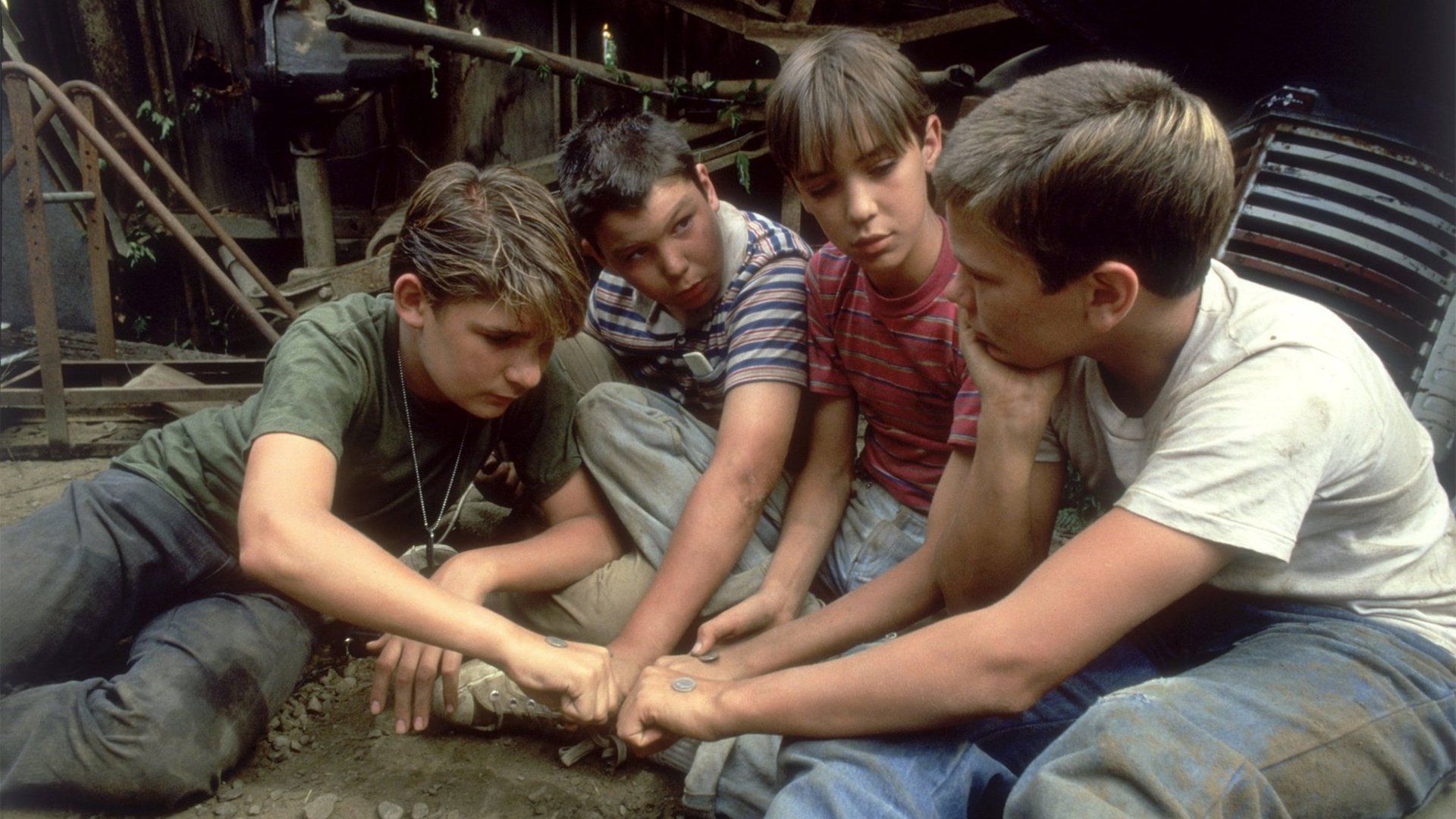 1920x1080 Download Jerry O'Connell River Phoenix Wil Wheaton Corey Feldman Movie Stand By Me (1986) HD