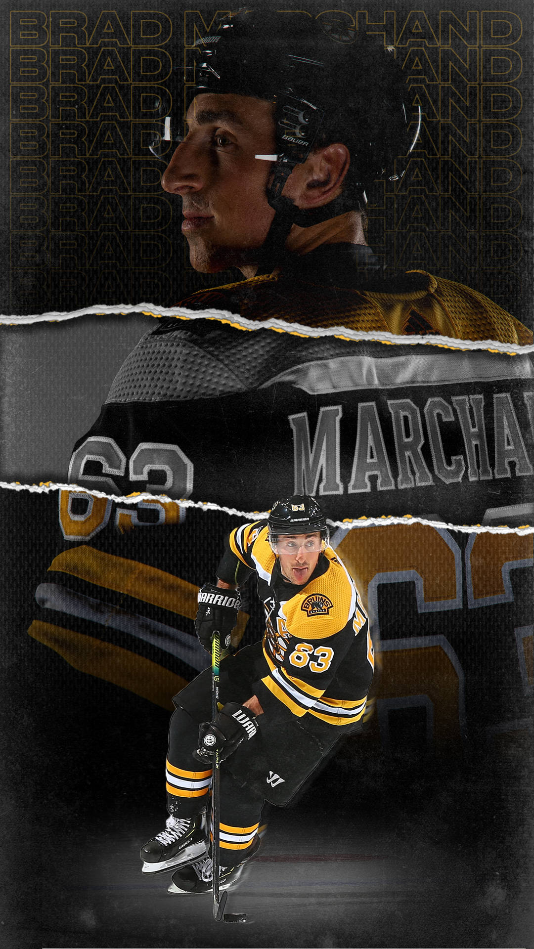 1080x1920 Download Brad Marchand Boston Bruins Graphic Art Wallpaper