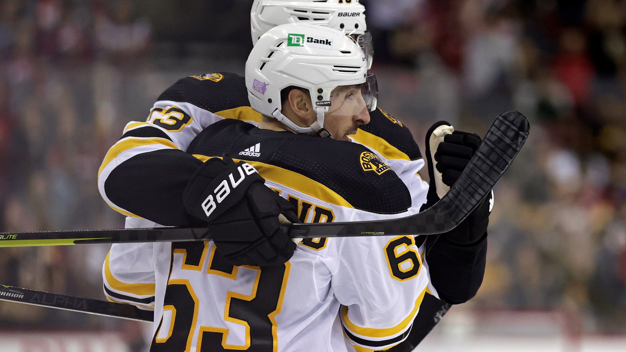 2560x1440 Marchand Scores Twice, Bruins End Devils 3 Game Win Streak