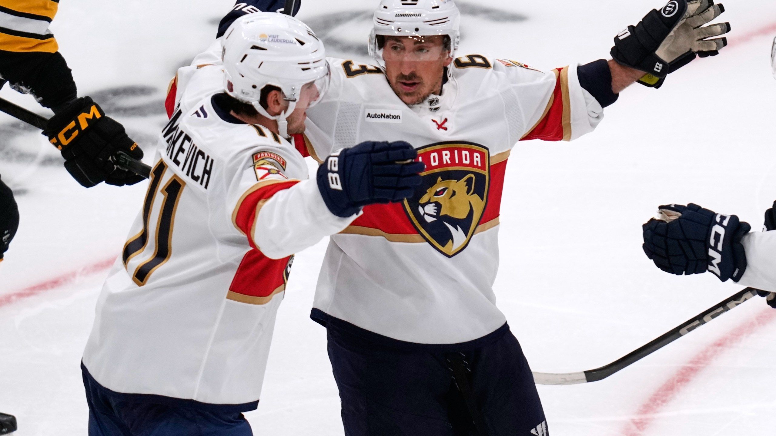 2560x1440 Boston fans still love 'Little Ball of Hate' Brad Marchand. The feeling is mutual