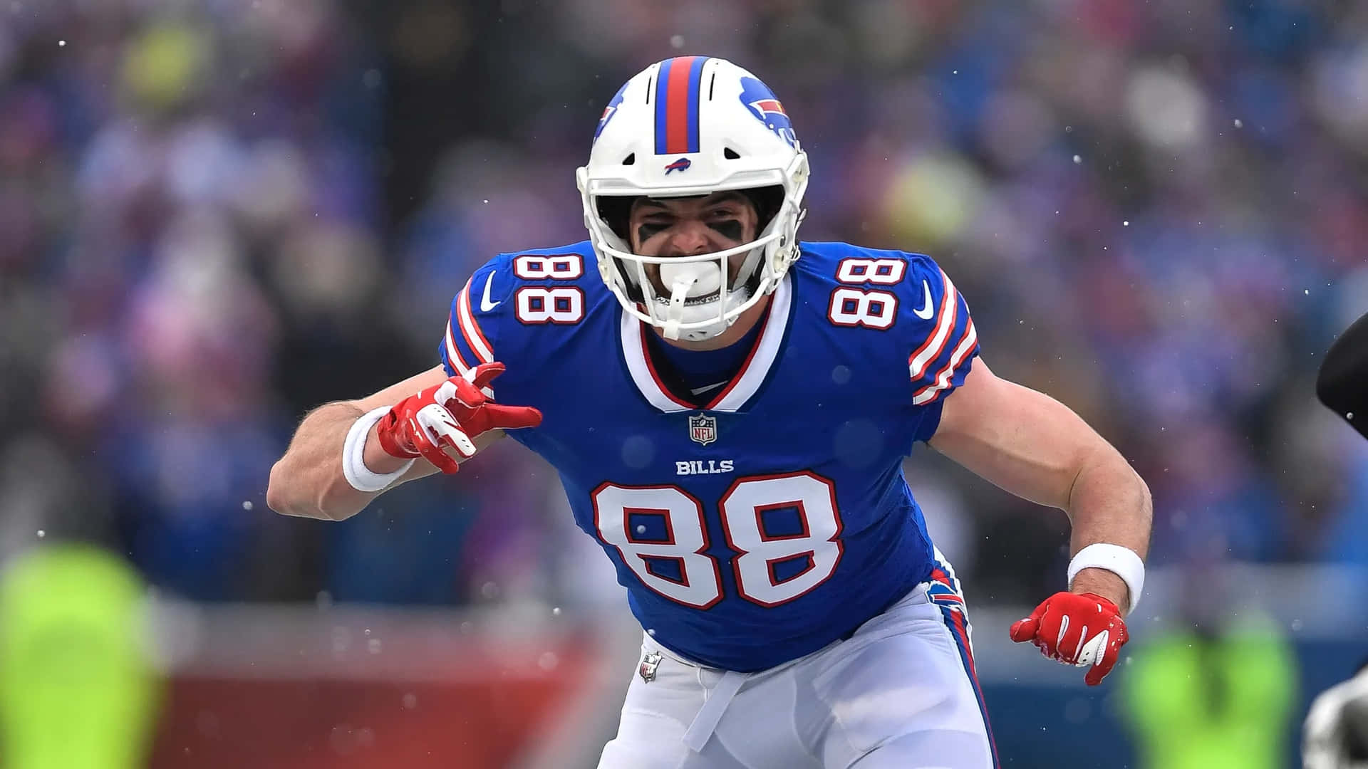 1920x1080 Download Dawson Knox Buffalo Bills Action Shot Wallpaper