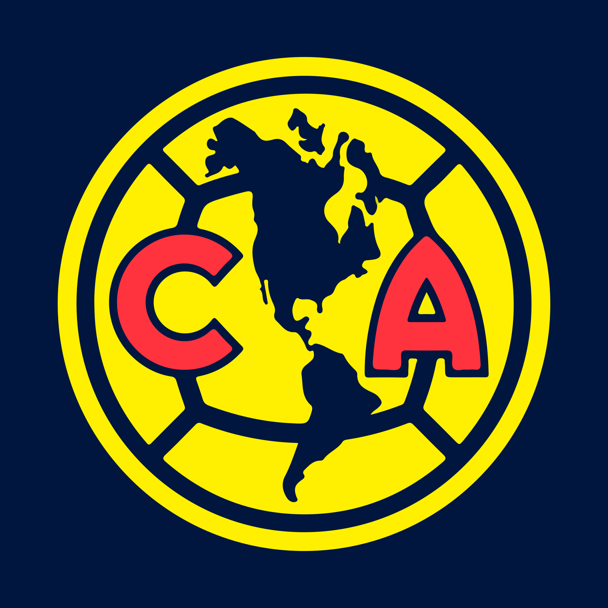 2048x2048 Club America Wallpaper 4K, 8K, Logo, Football club