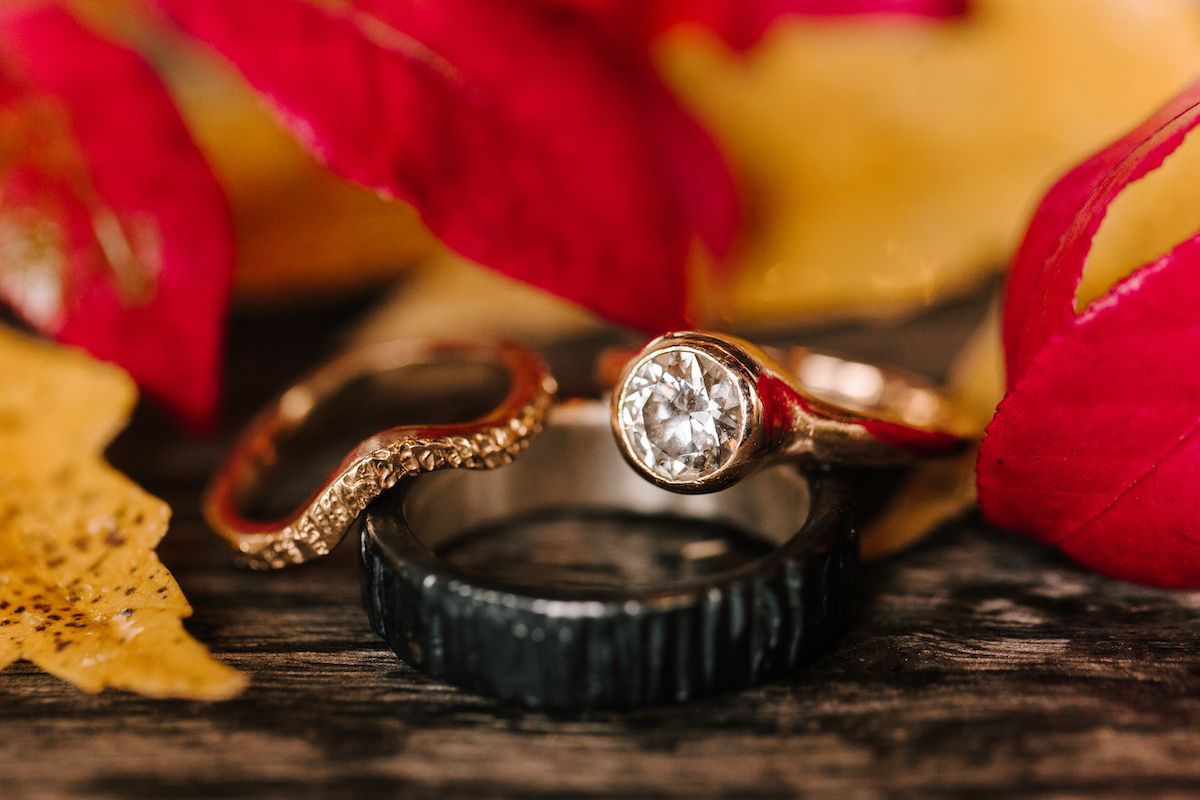 1200x800 Lauren and Austin's Non Traditional Engagement and Wedding Ring