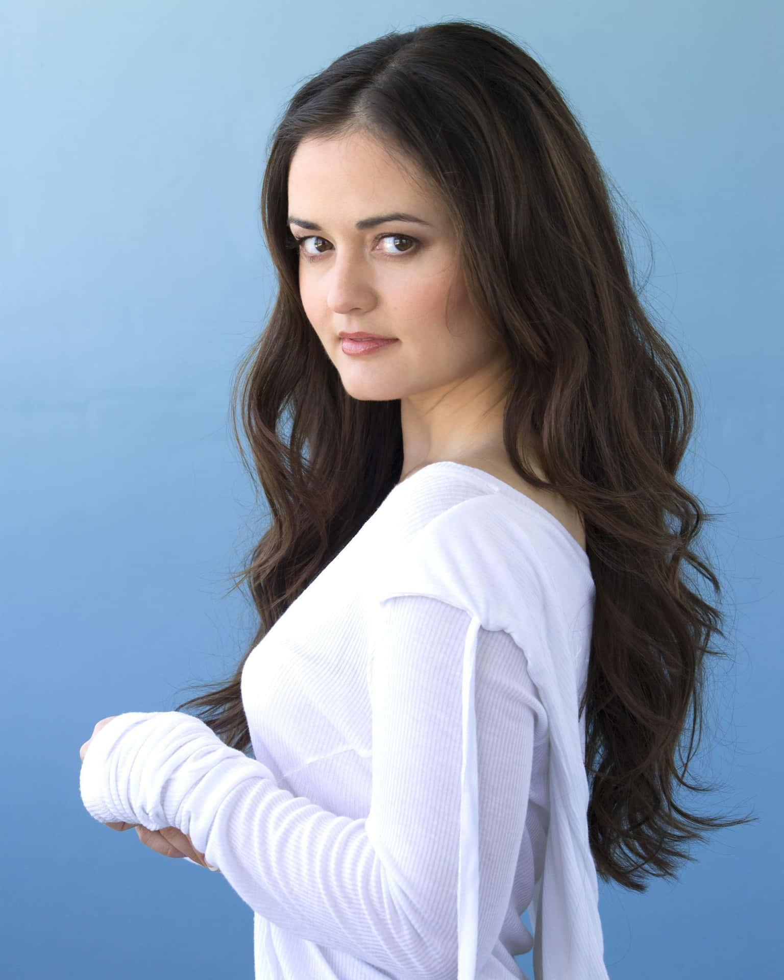 1536x1920 Download Radiant Danica McKellar posing for a photohoot Wallpaper