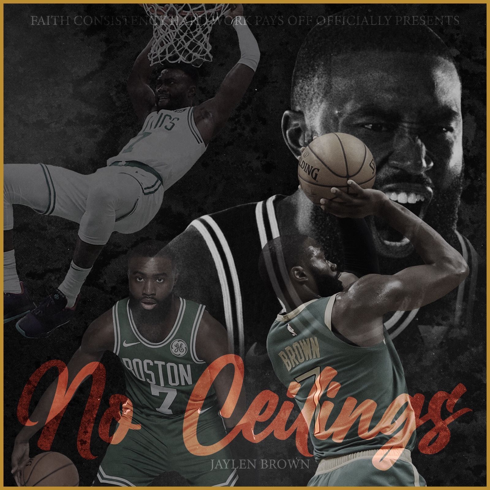 1600x1600 Wallpaper: No Ceilings x Jaylen Brown