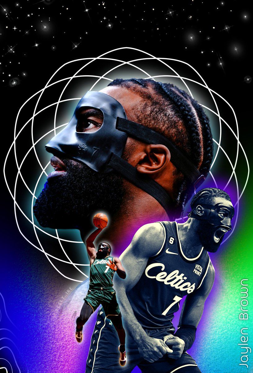 816x1200 Wanted to celebrate the #Celtics big win with a Jaylen Brown edit't made a real masked one yet! Hit that