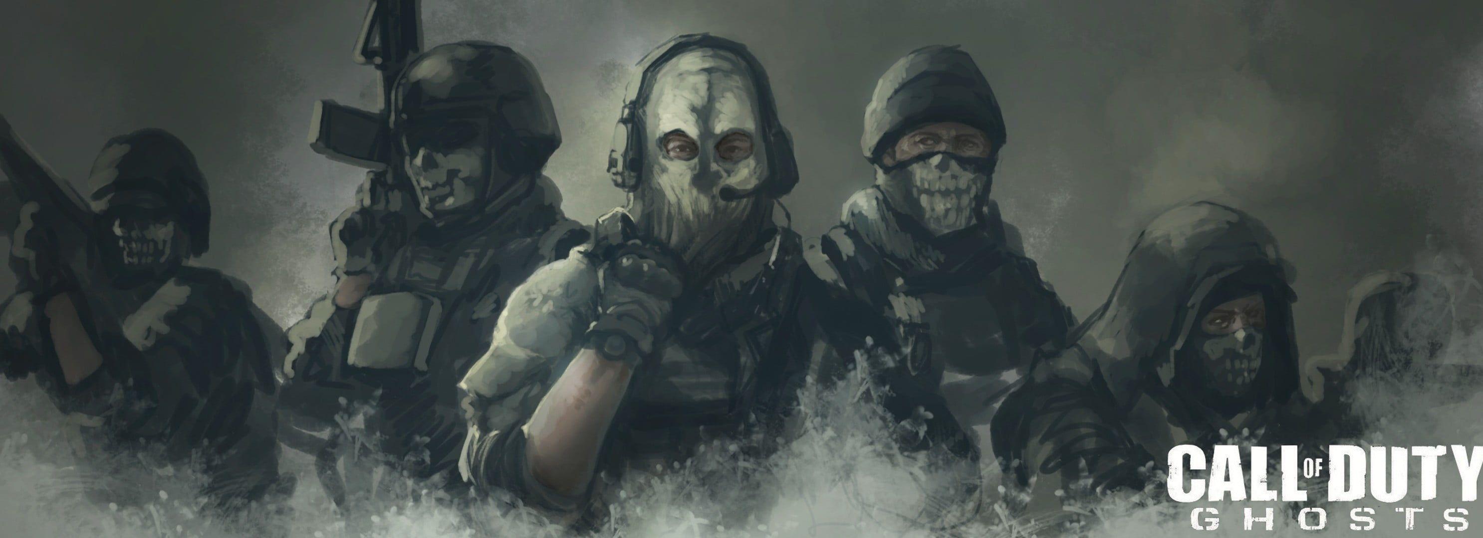 2972x1080 Call Of Duty Ghosts wallpaper, video games, artwork, Call of Duty