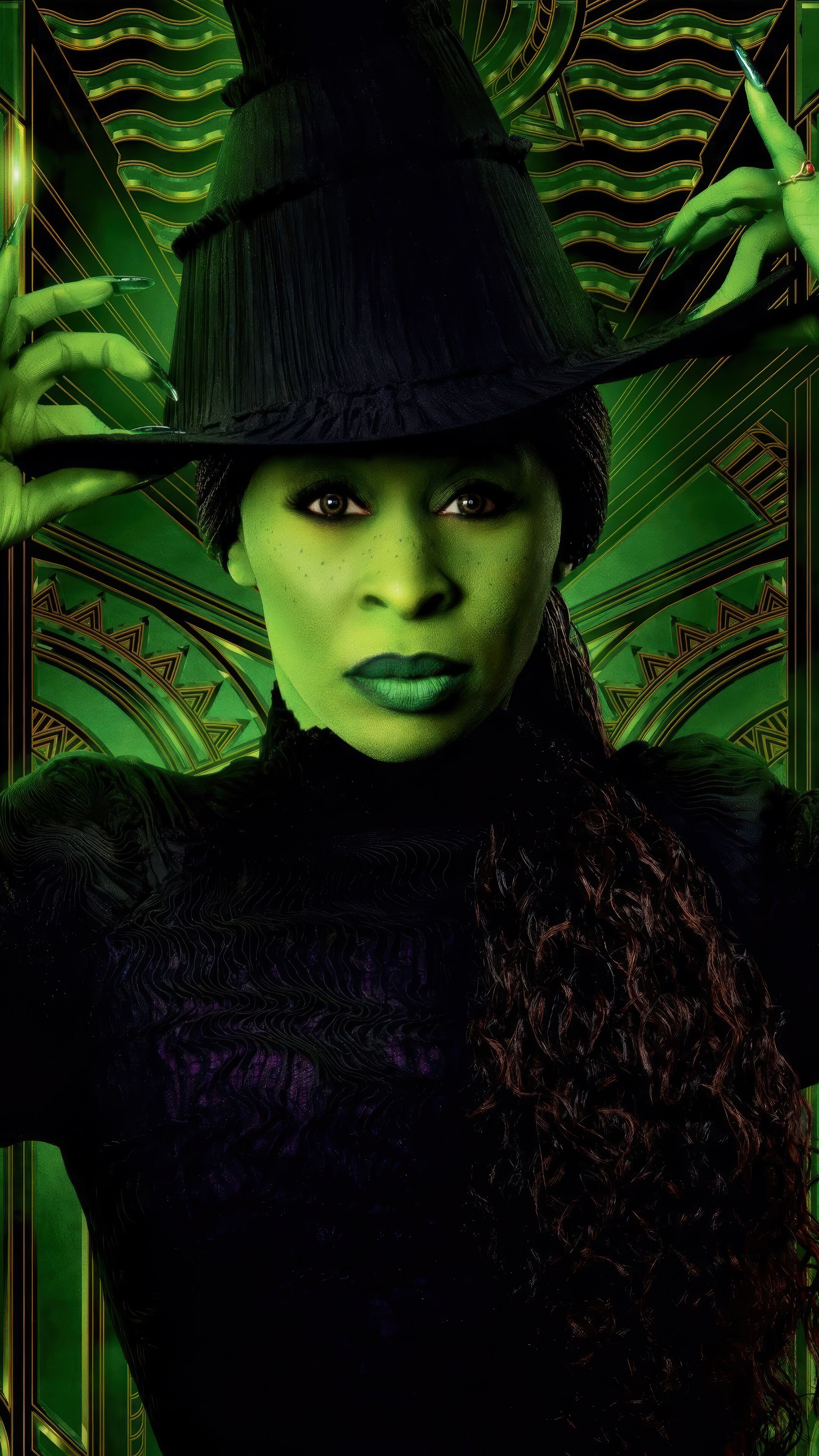 2160x3840 Wicked 2024 Cynthia Erivo Elphaba Wallpaper 4K HD PC b