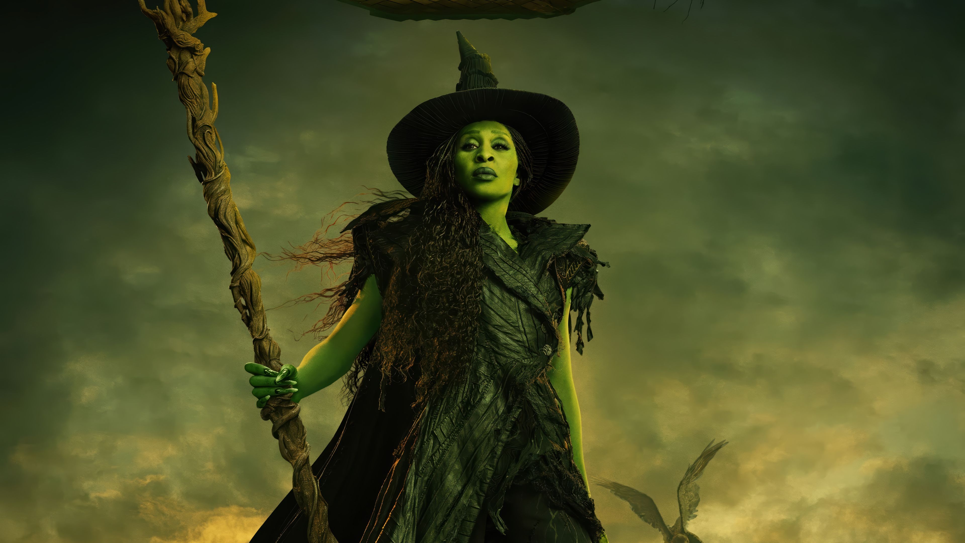 3840x2160 Elphaba Wicked: For Good Cynthia Wallpaper 4K HD PC