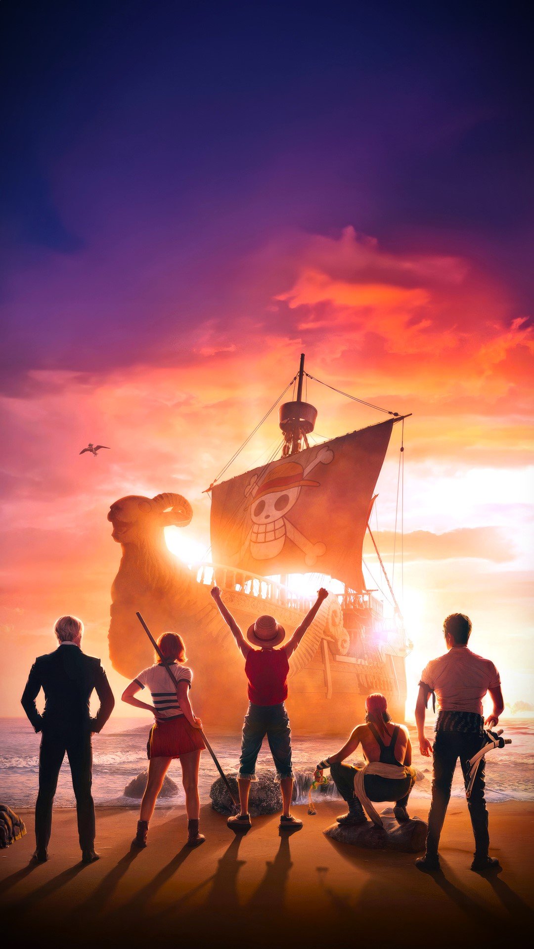 1080x1920 One Piece Netflix Wallpaper