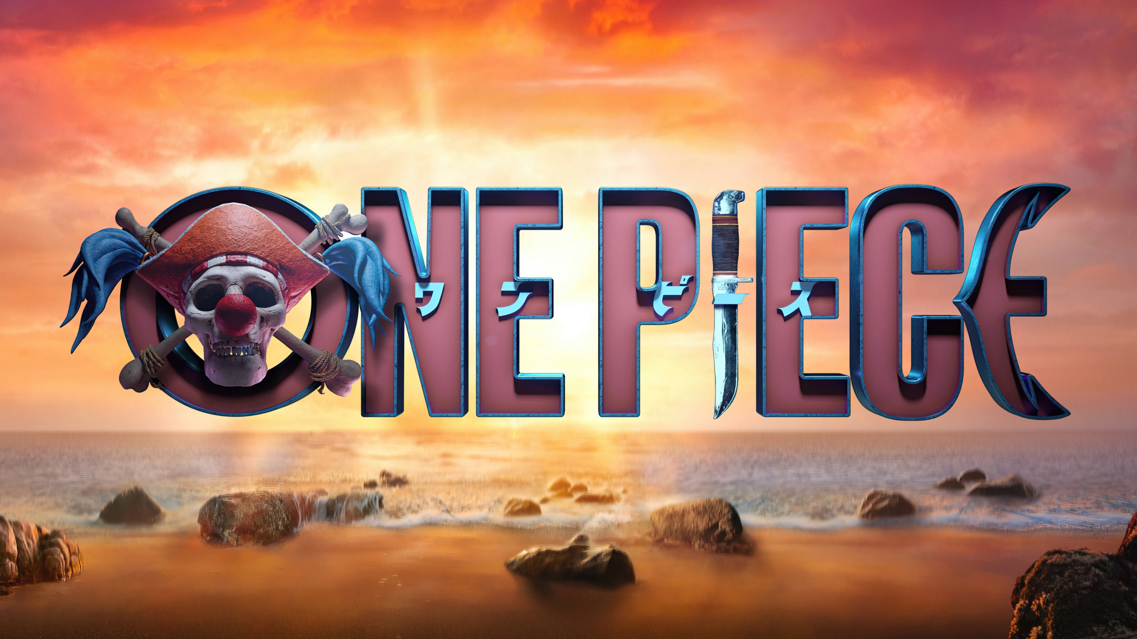 3840x2160 Buggy Wallpaper 4K, One Piece Logo, 5K